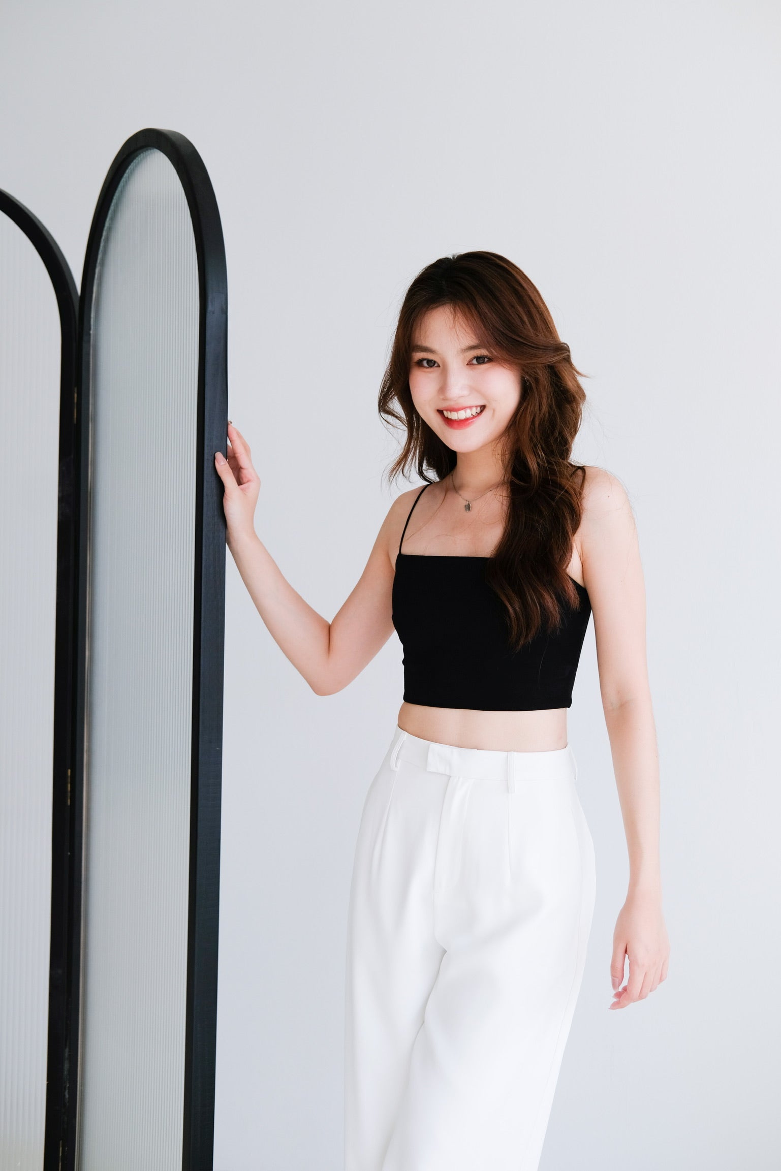 Iconic Padded Cami Top (Black)