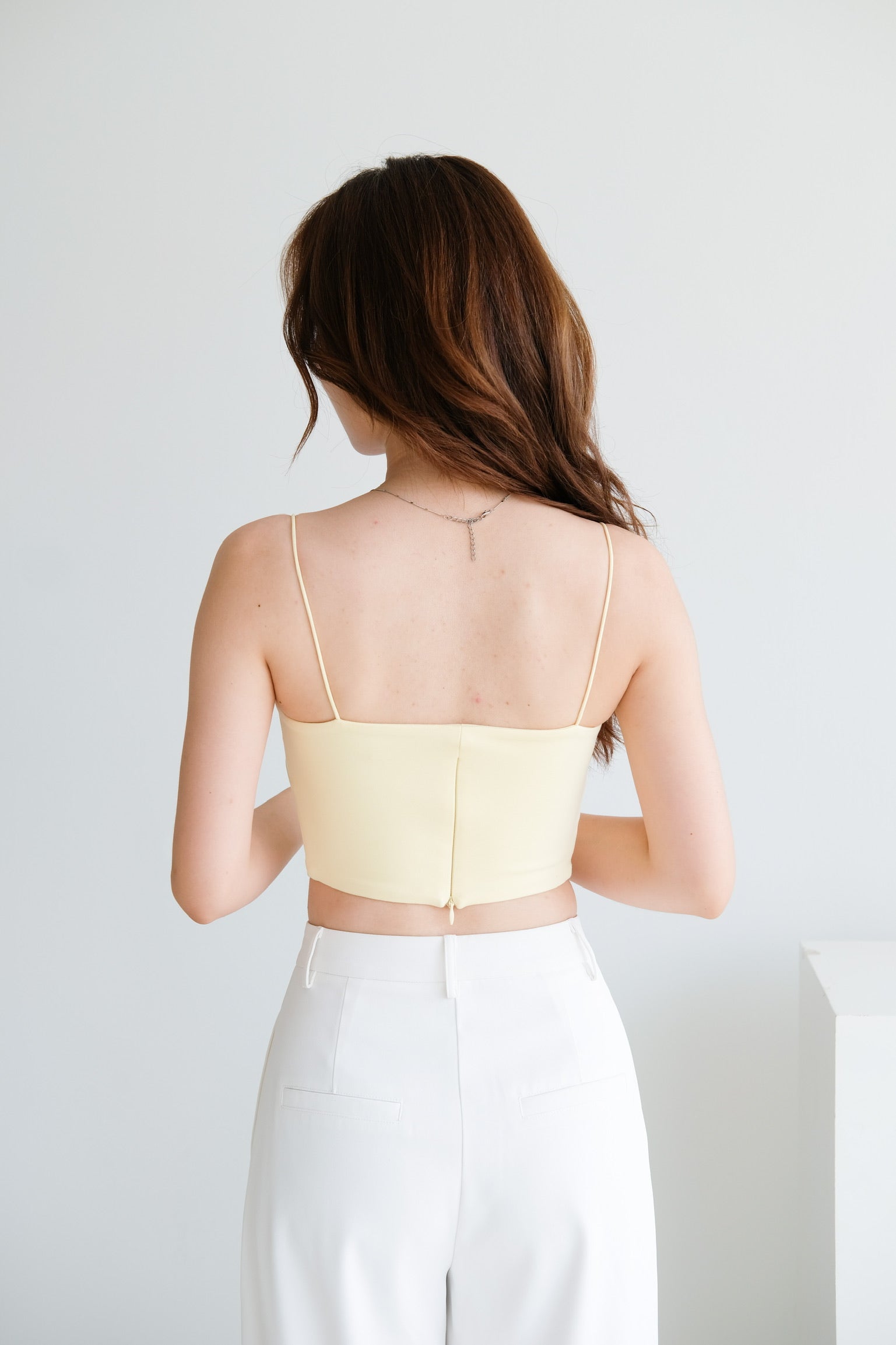 Iconic Padded Cami Top (Pale Yellow)