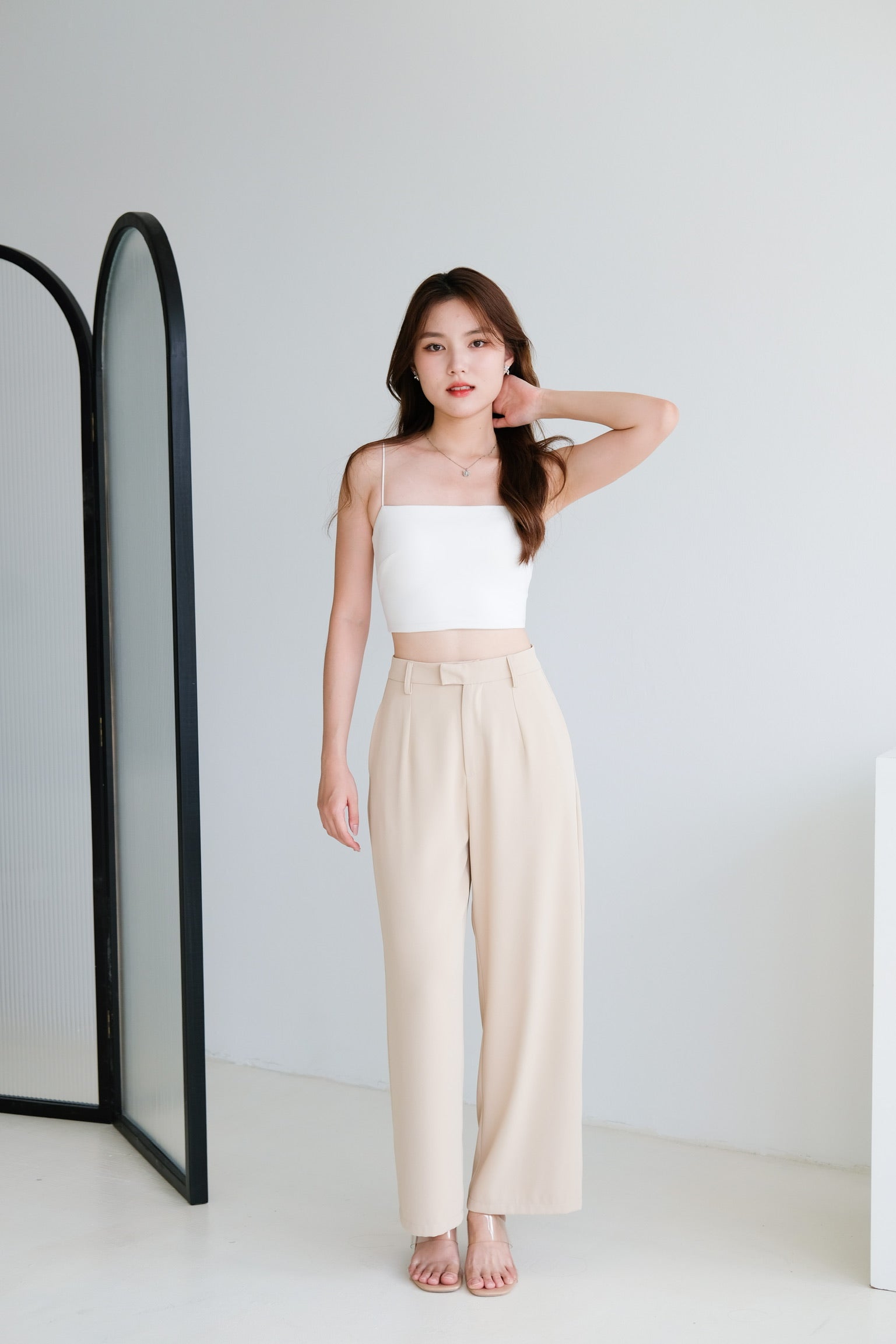 Timeless Straight Pants (Khaki)