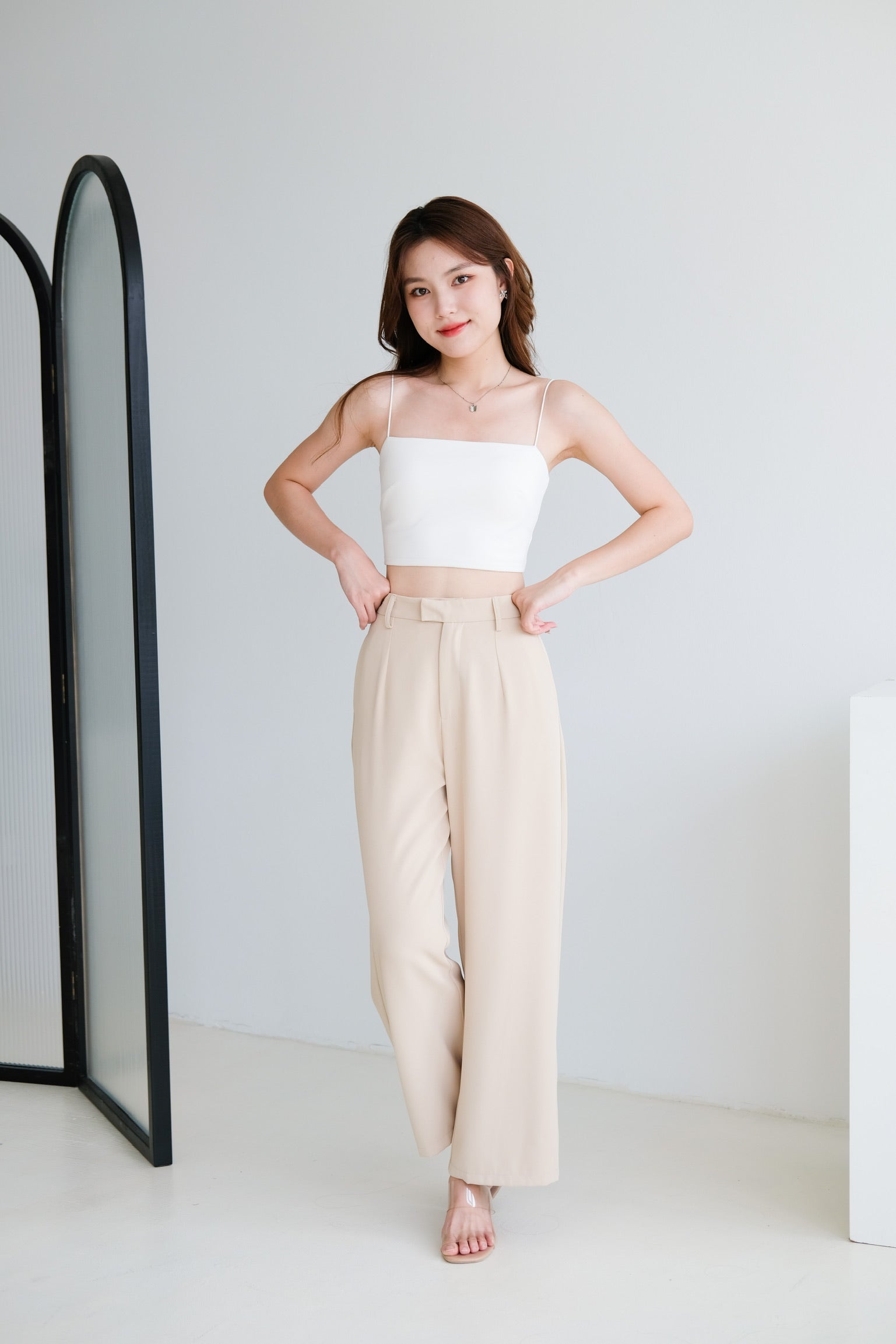 Timeless Straight Pants (Khaki)