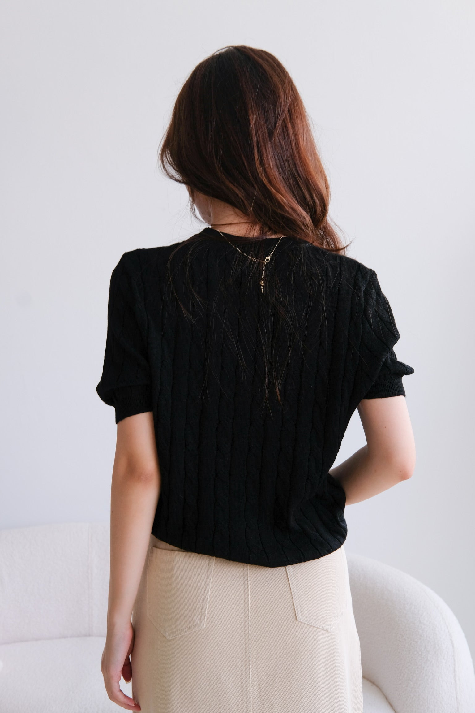 Call Me Baby Knit Shirt (Black)