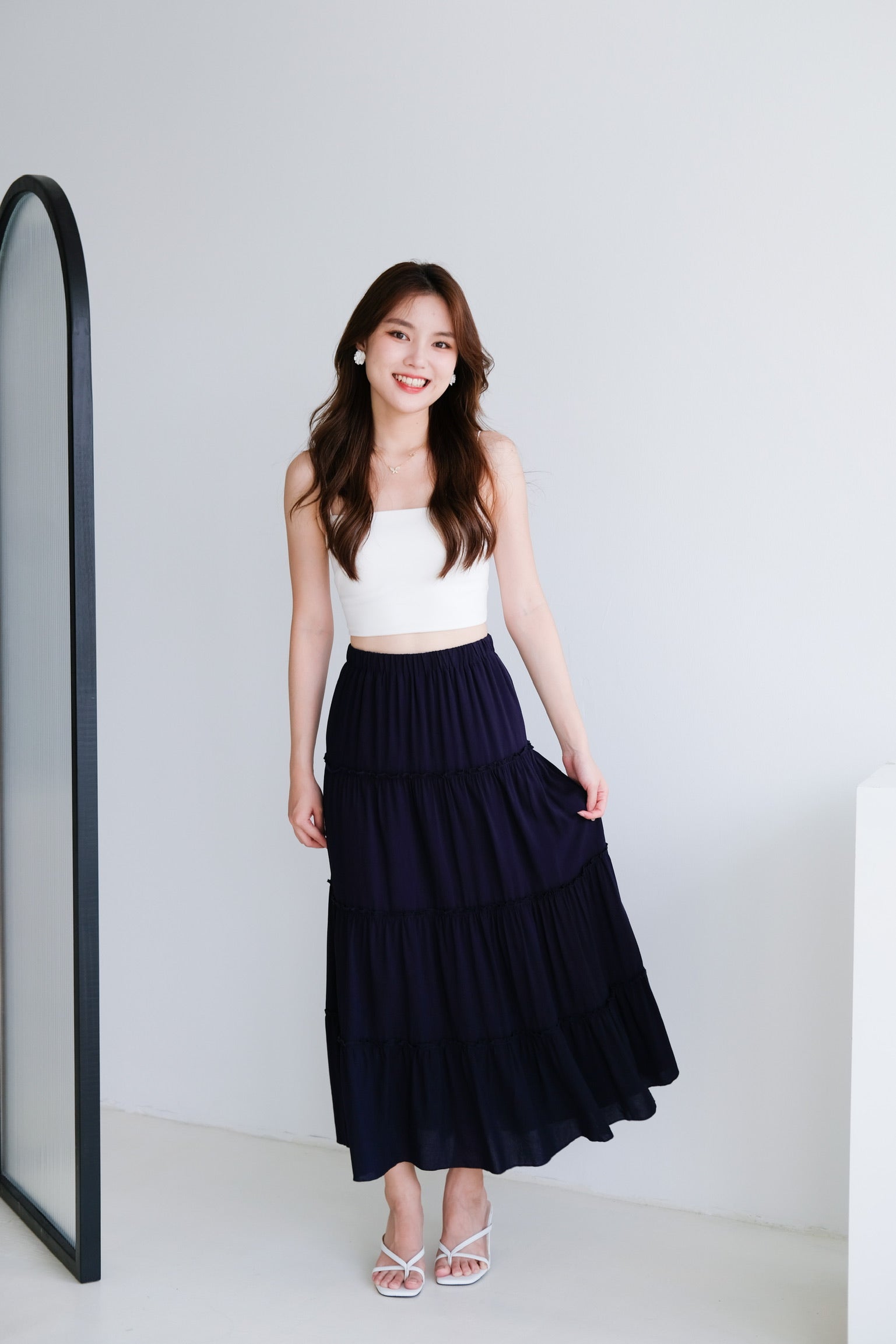 Theresa Maxi Skirt (Navy Blue)