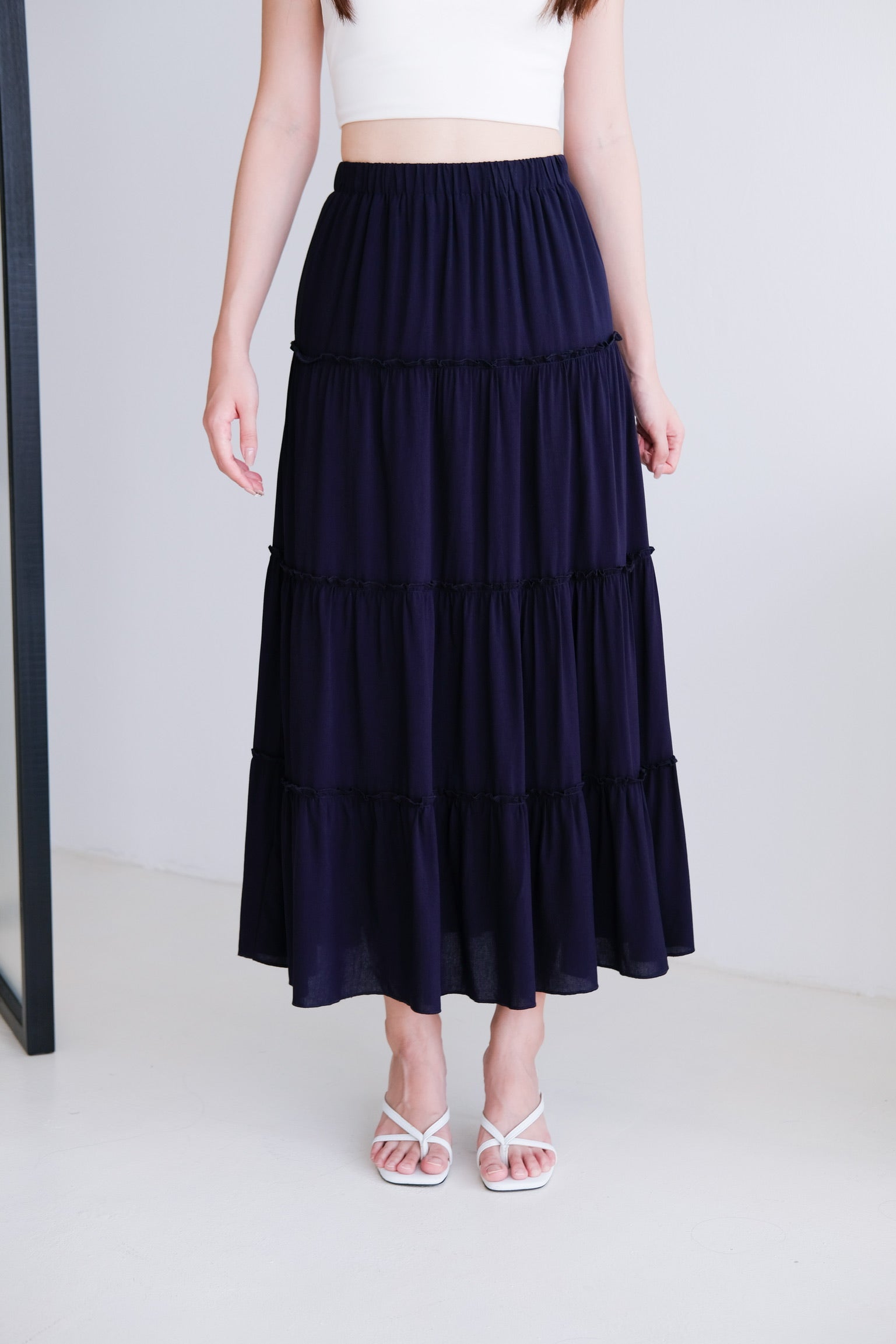 Theresa Maxi Skirt (Navy Blue)