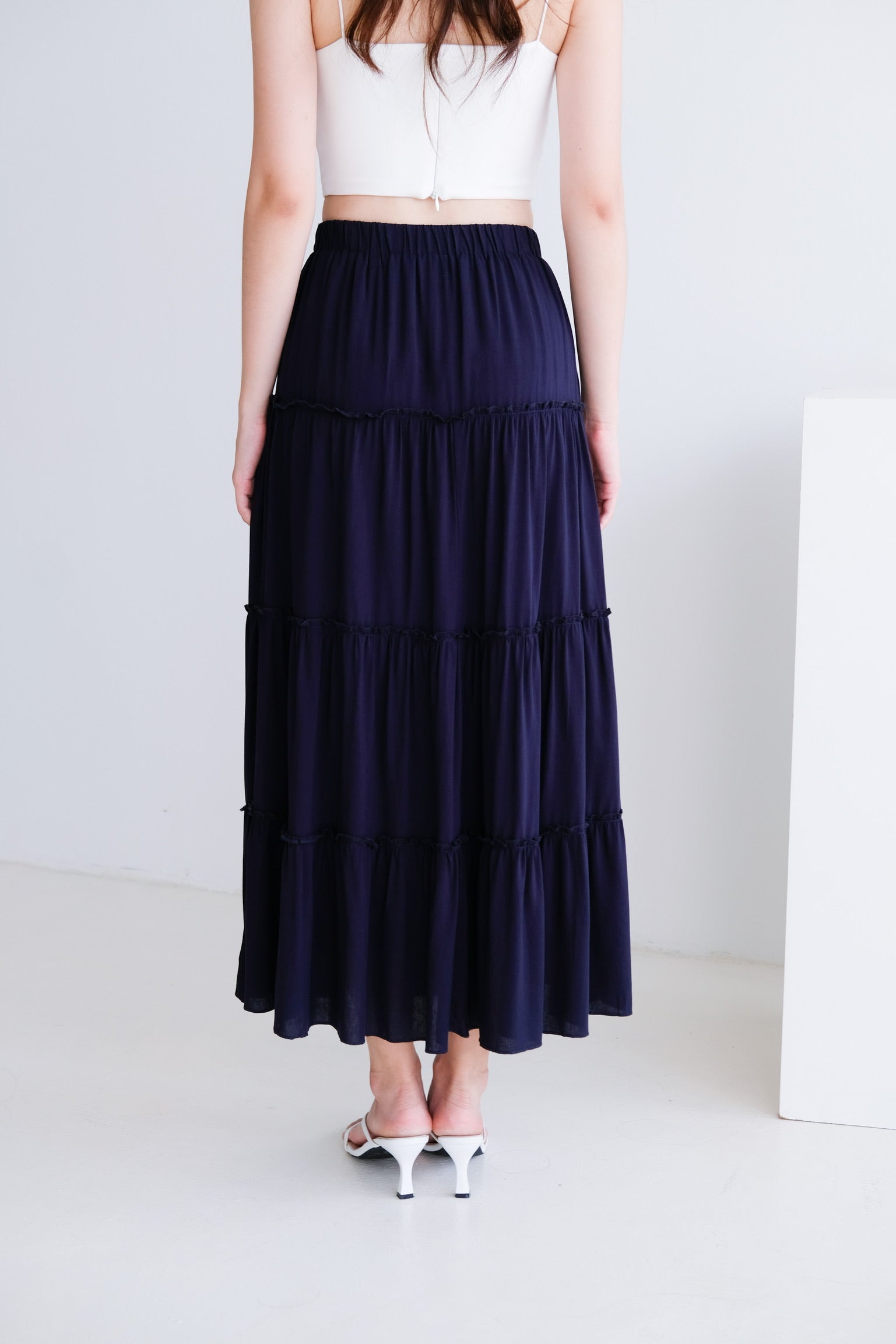 Theresa Maxi Skirt (Navy Blue)