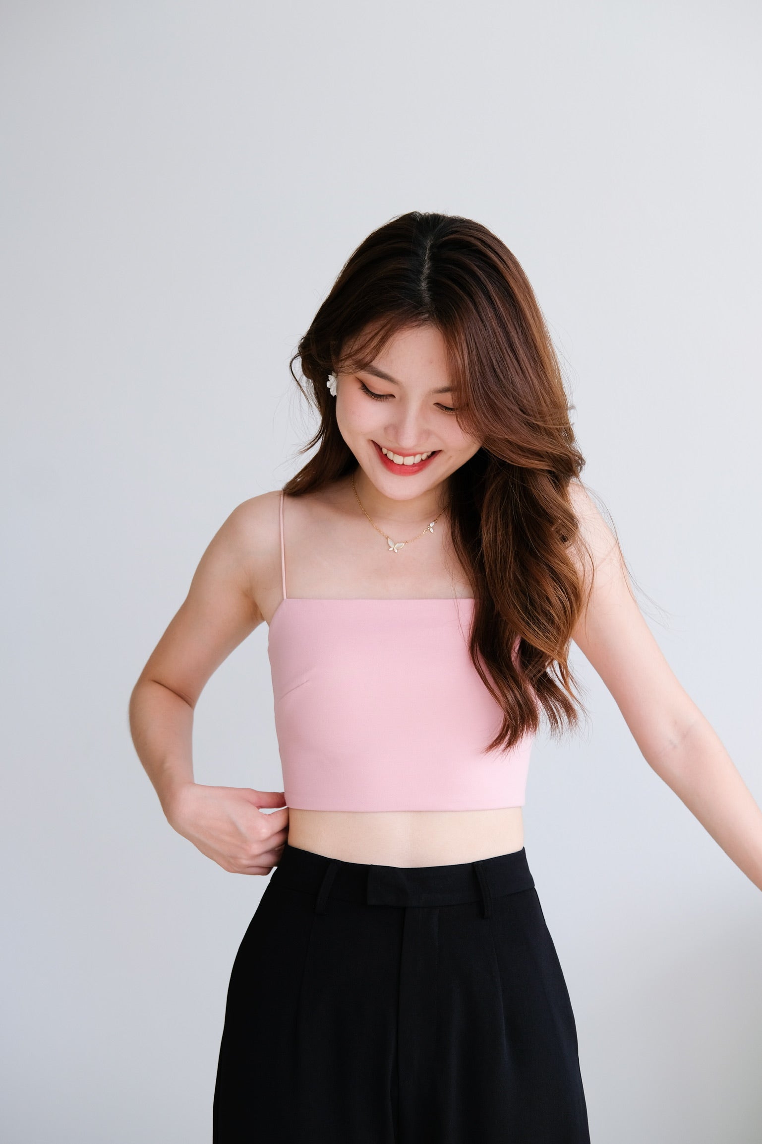 Iconic Padded Cami Top (Blush Pink)