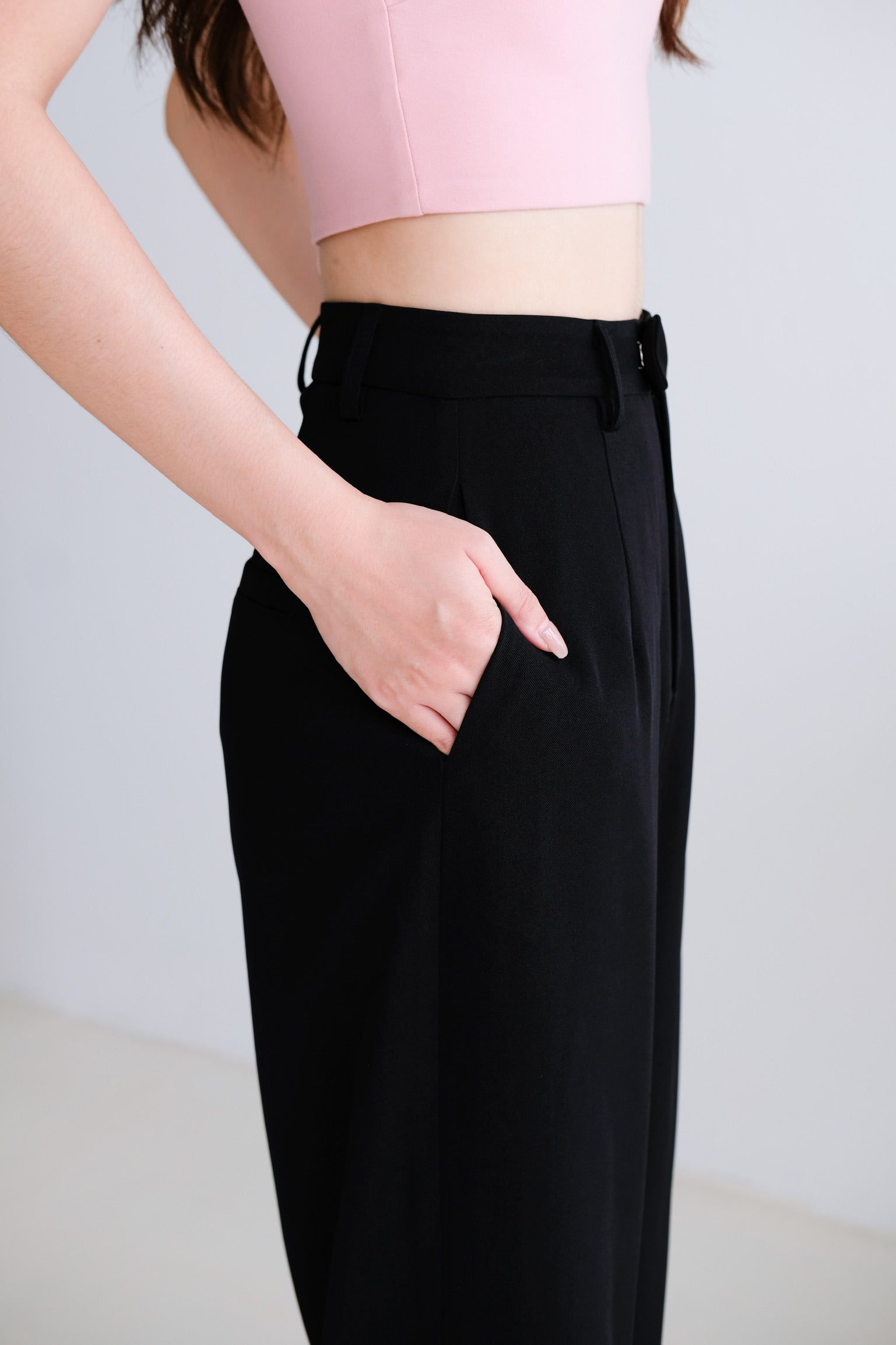 Timeless Straight Pants (Black)