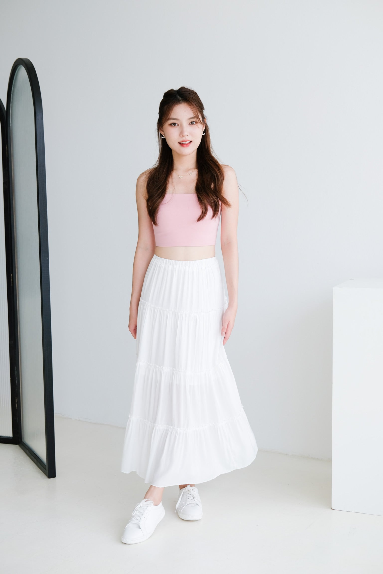 Theresa Maxi Skirt (White)