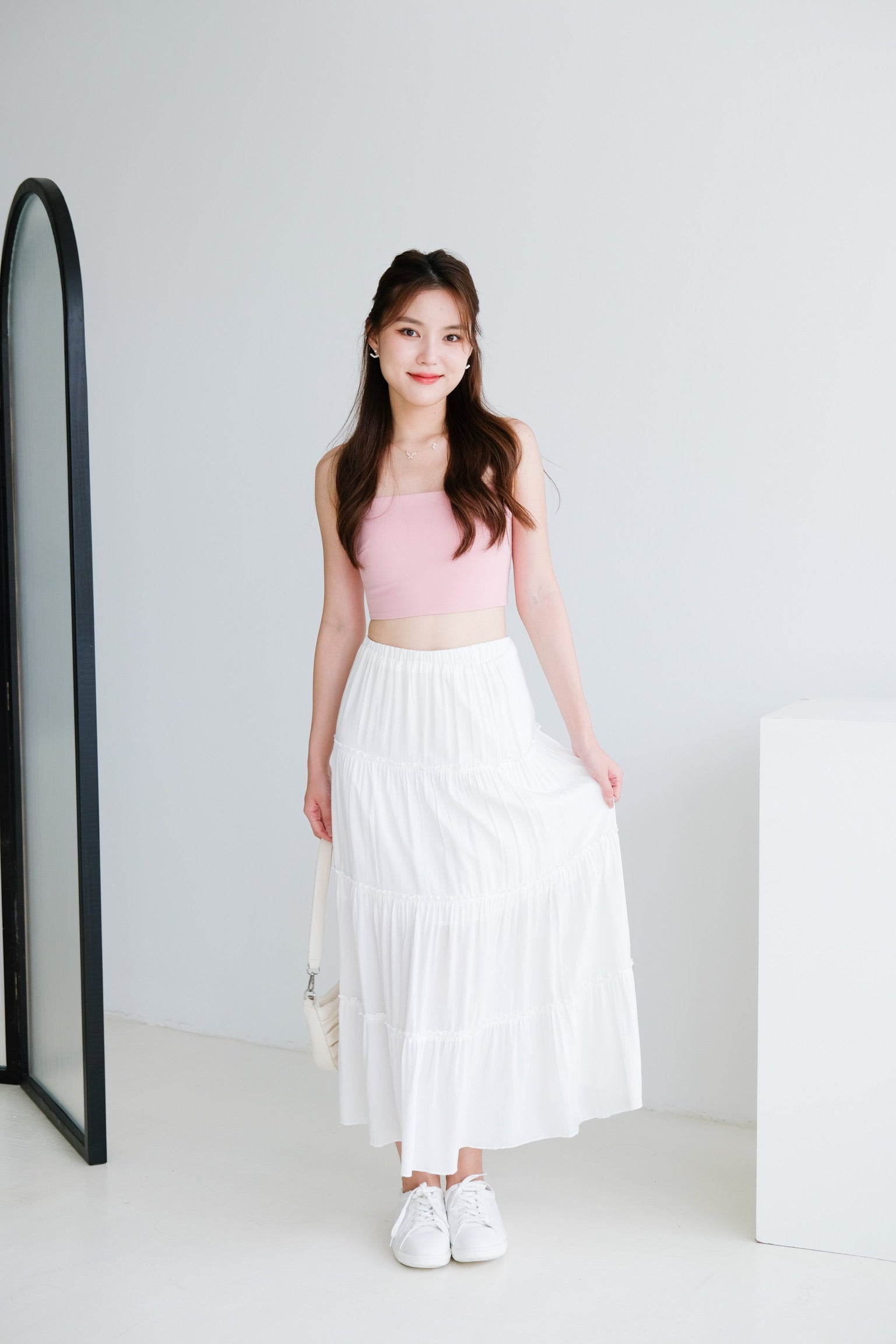 Theresa Maxi Skirt (White)