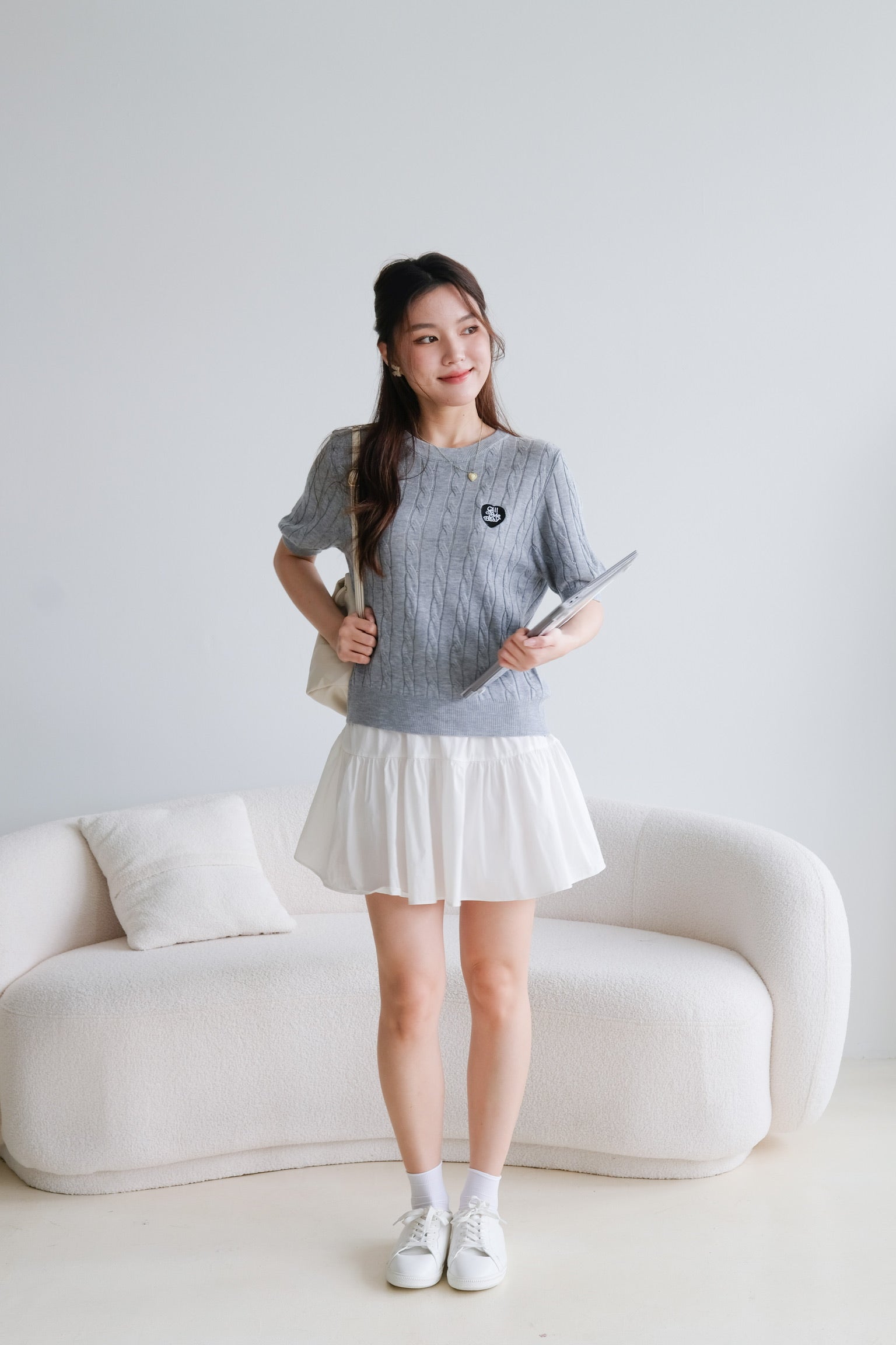 Call Me Baby Knit Shirt (Grey)