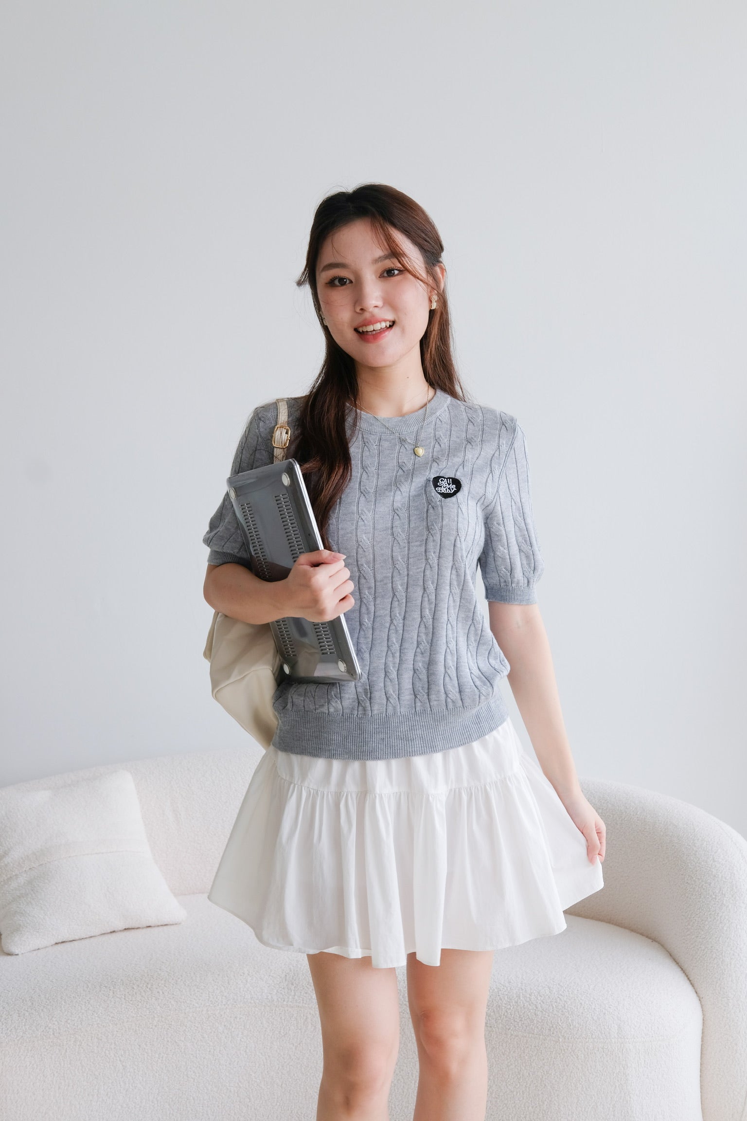 Call Me Baby Knit Shirt (Grey)