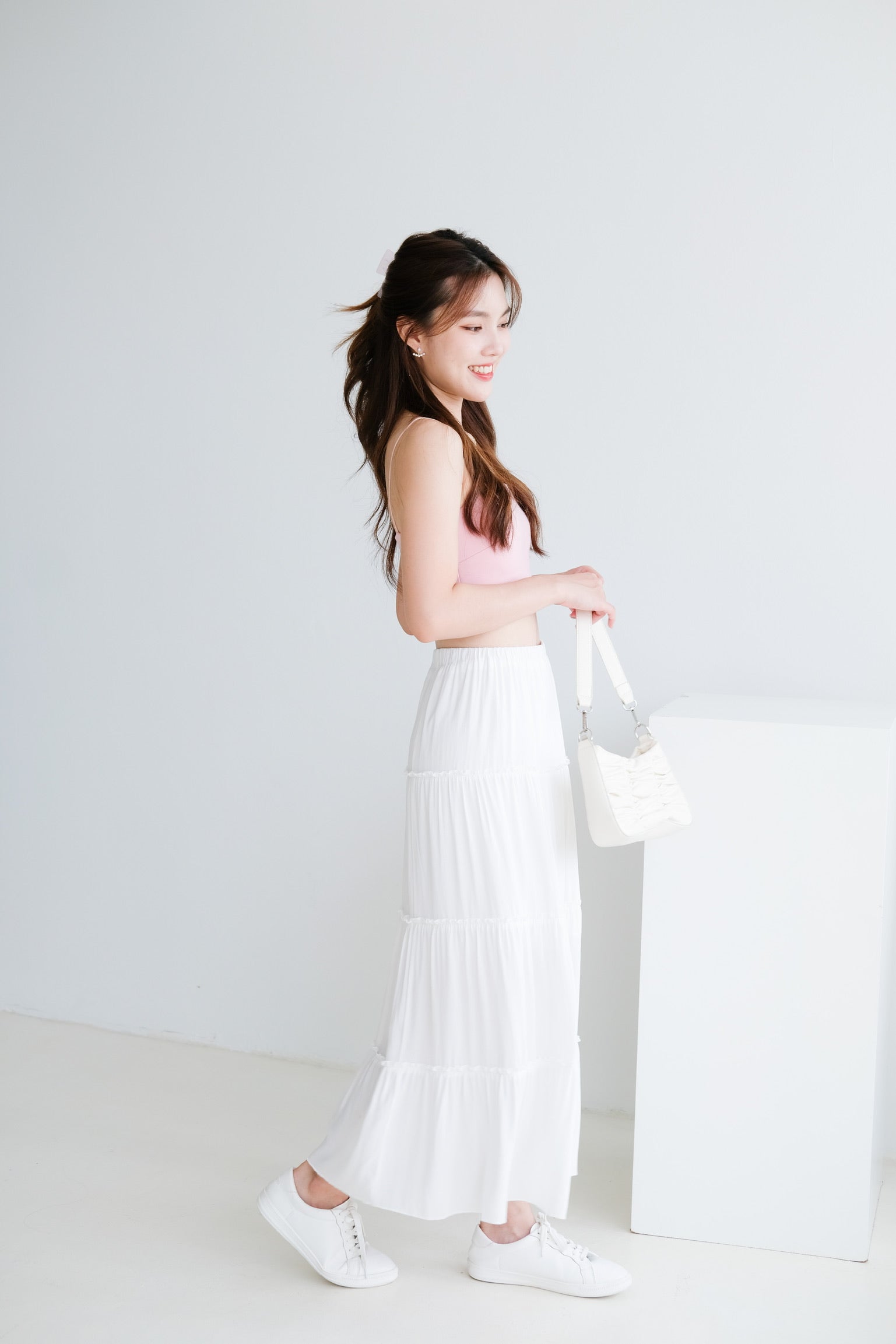 Theresa Maxi Skirt (White)