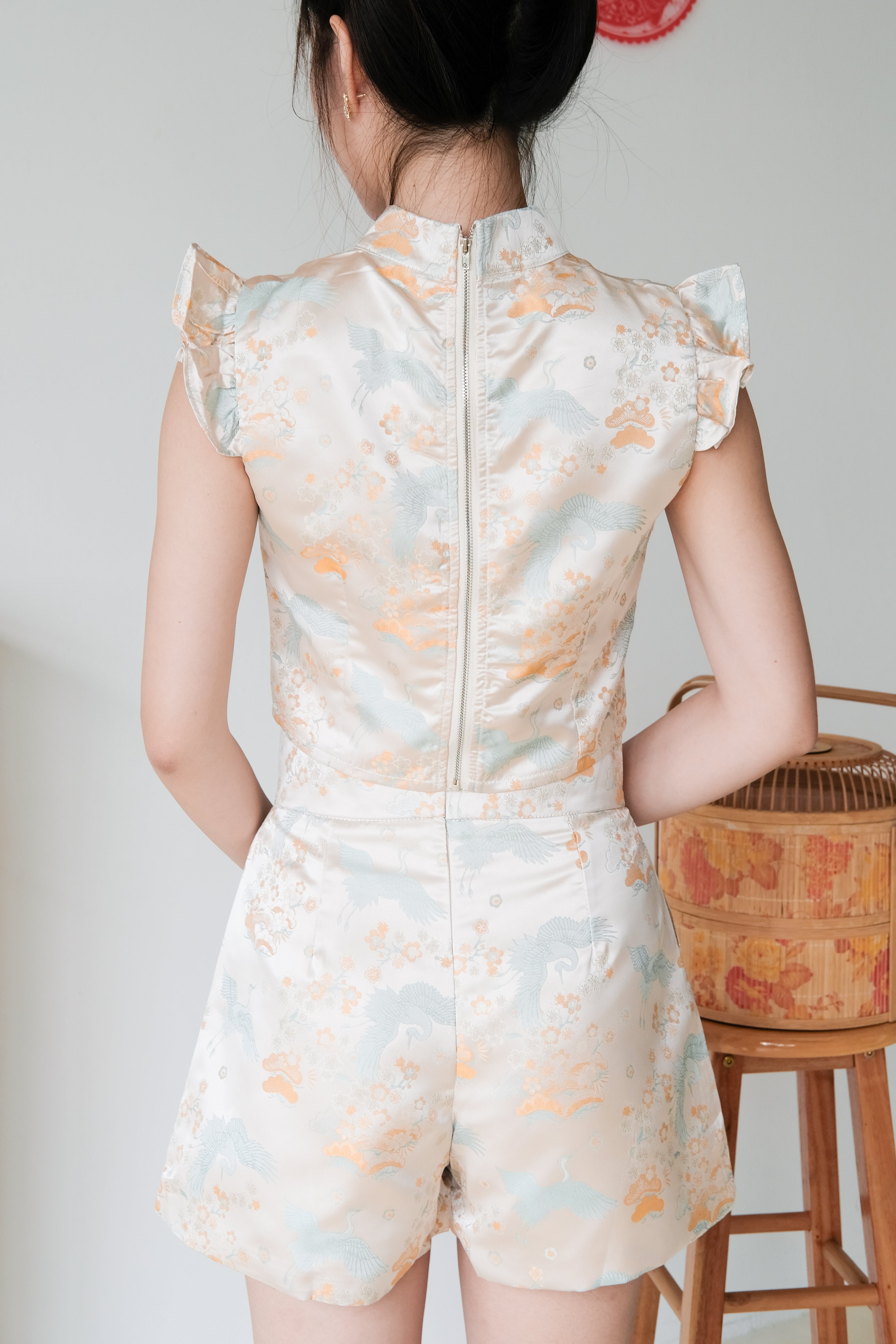 Xian He Modern Cheongsam Set (Yellow)