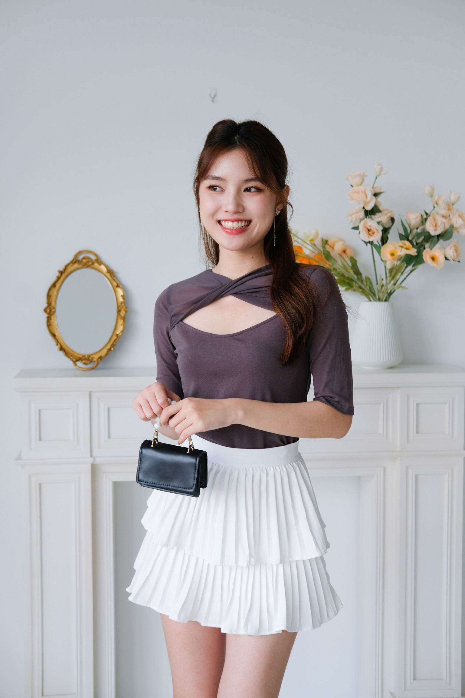Juno Twist Top (Grey)