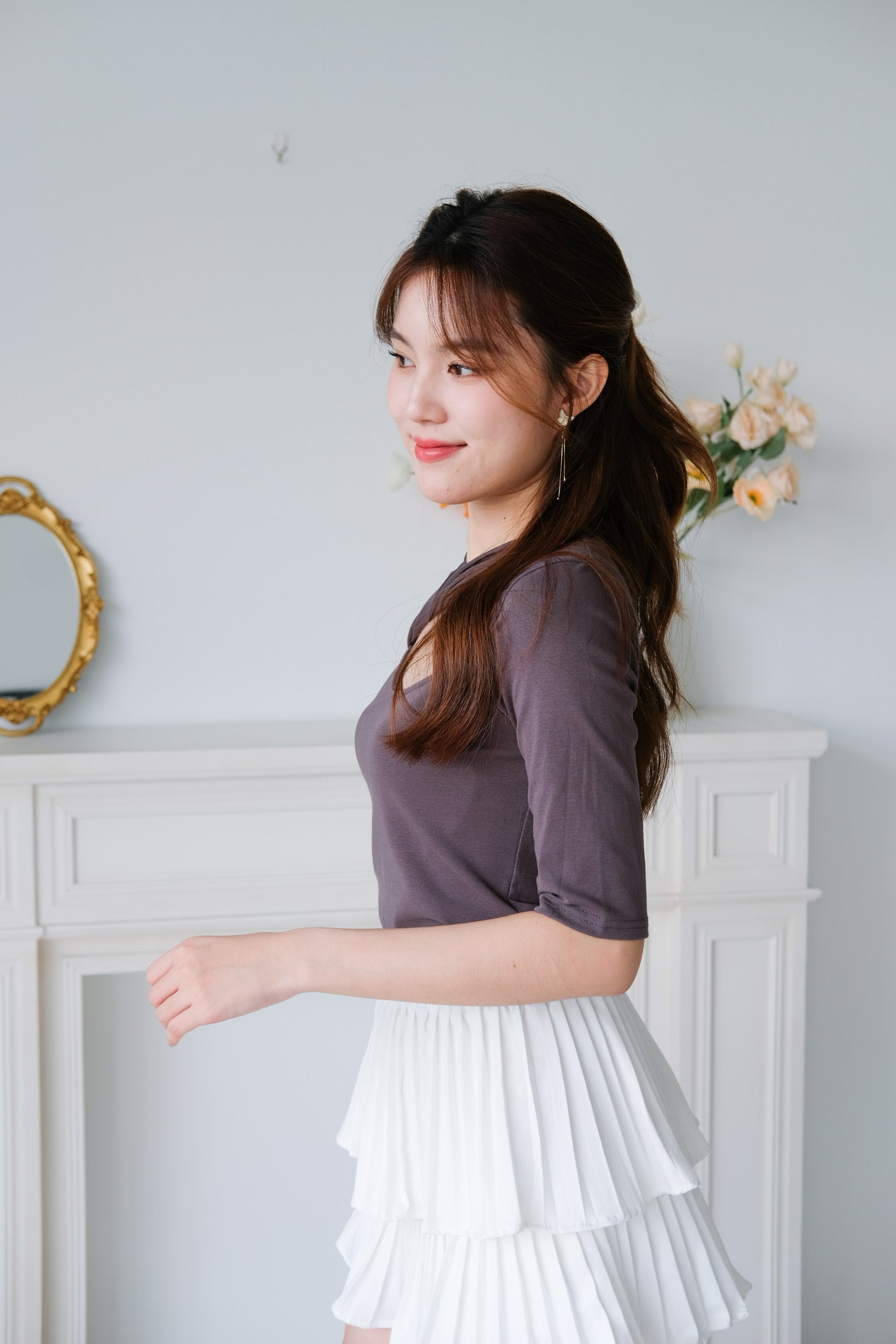 Juno Twist Top (Grey)
