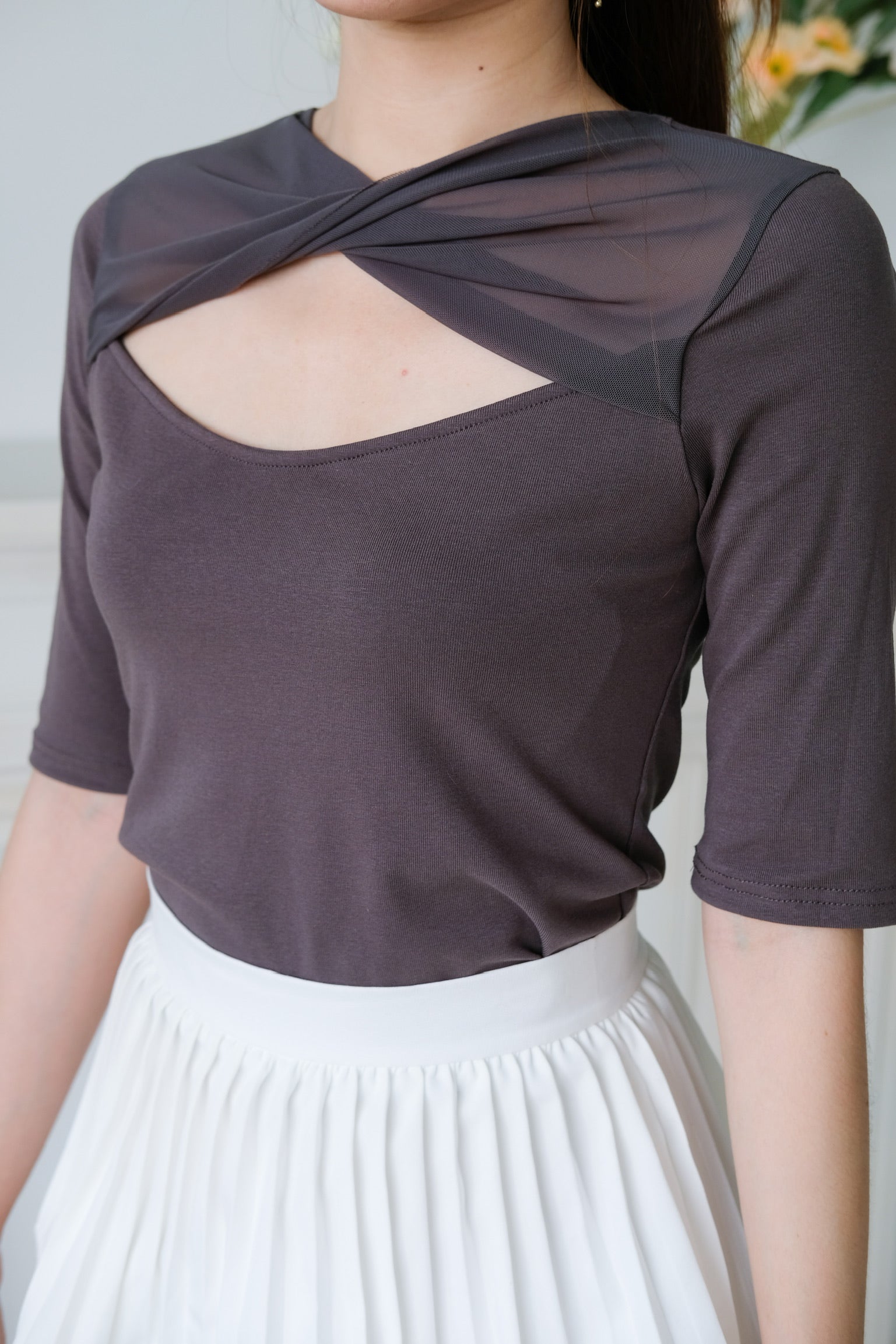 Juno Twist Top (Grey)