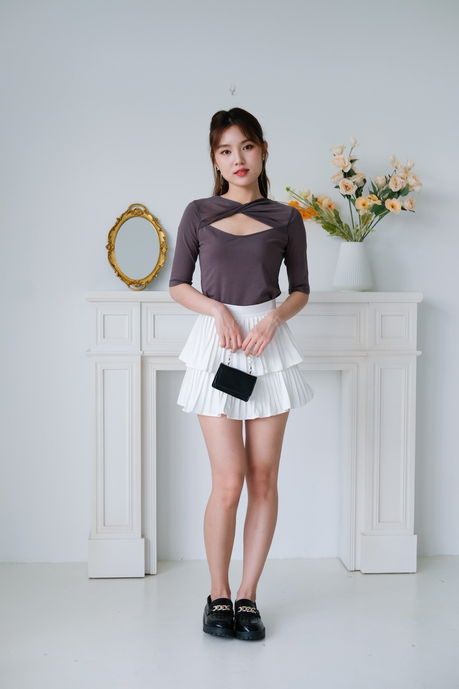 Juno Twist Top (Grey)