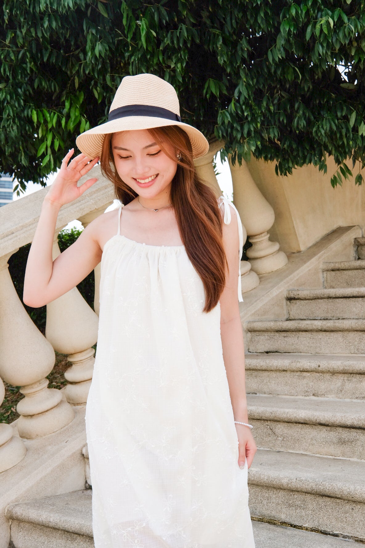 May Vacay Loose Fit Maxi Dress (Cream)