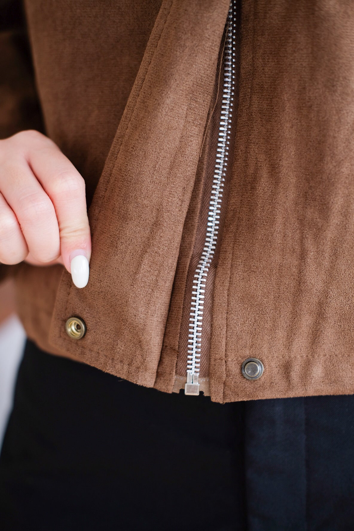 Georgie Suede Jacket (Mocha)