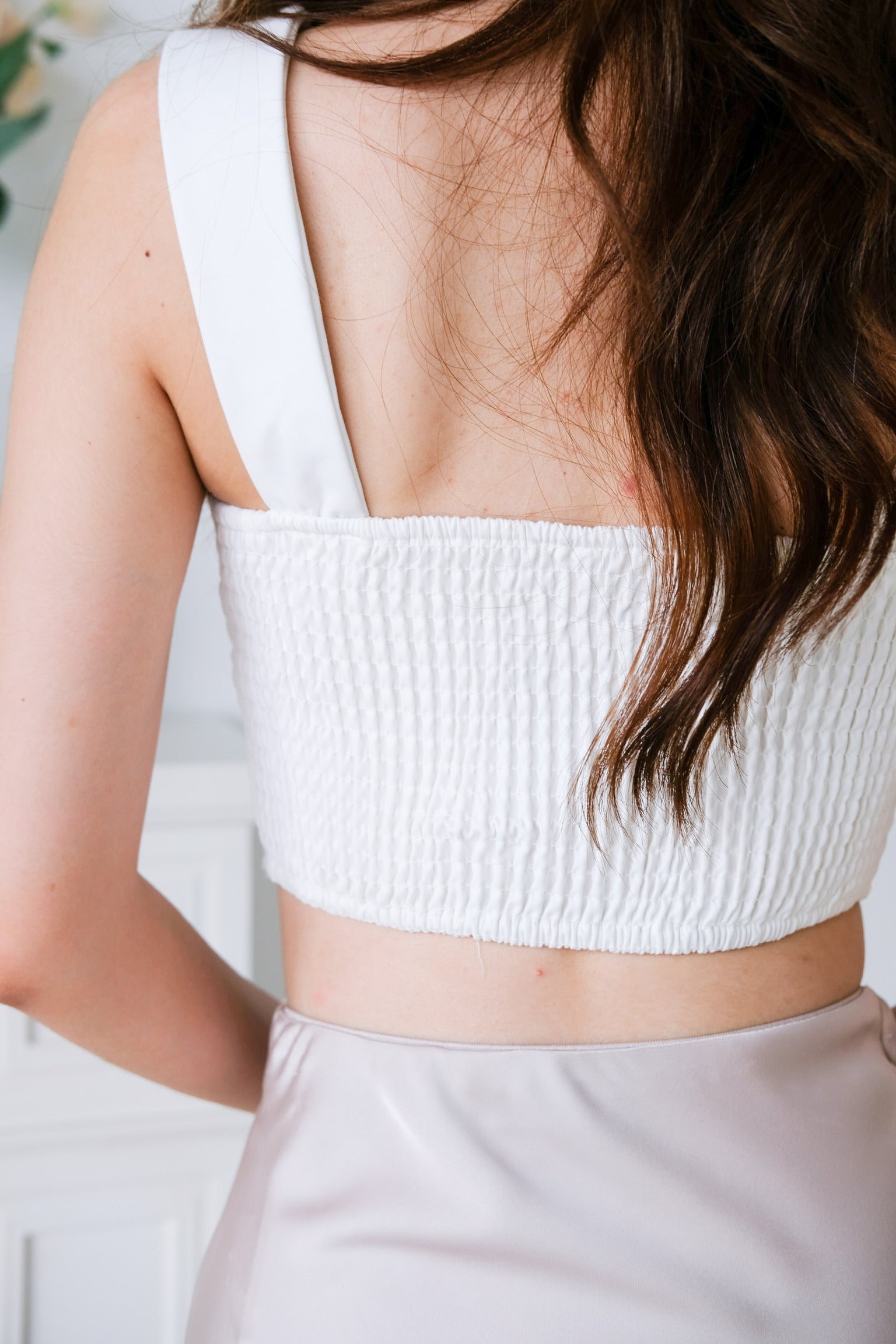 Willabel Bow Crop Top (White)