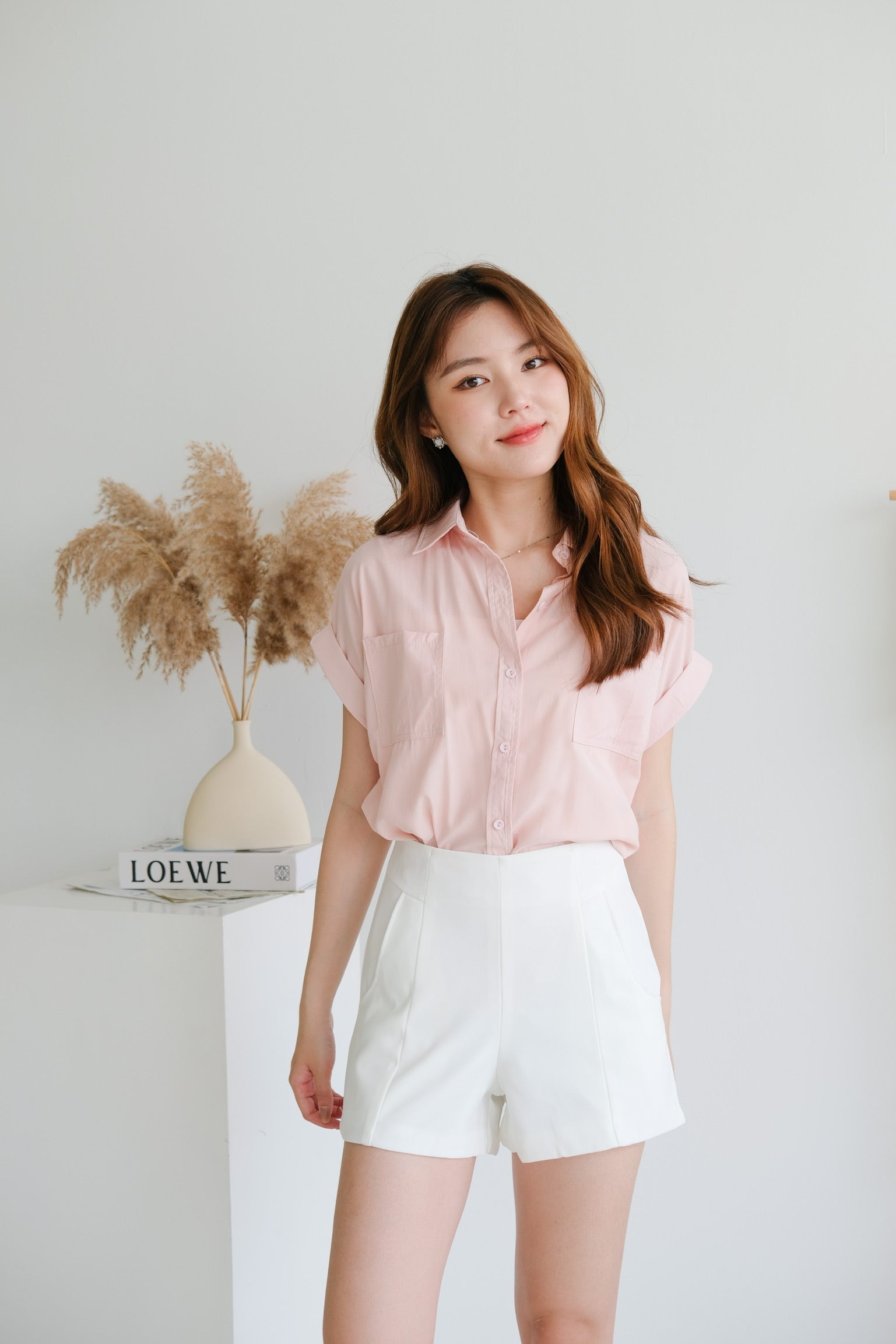 Eunji Korean Blouse (Pink)