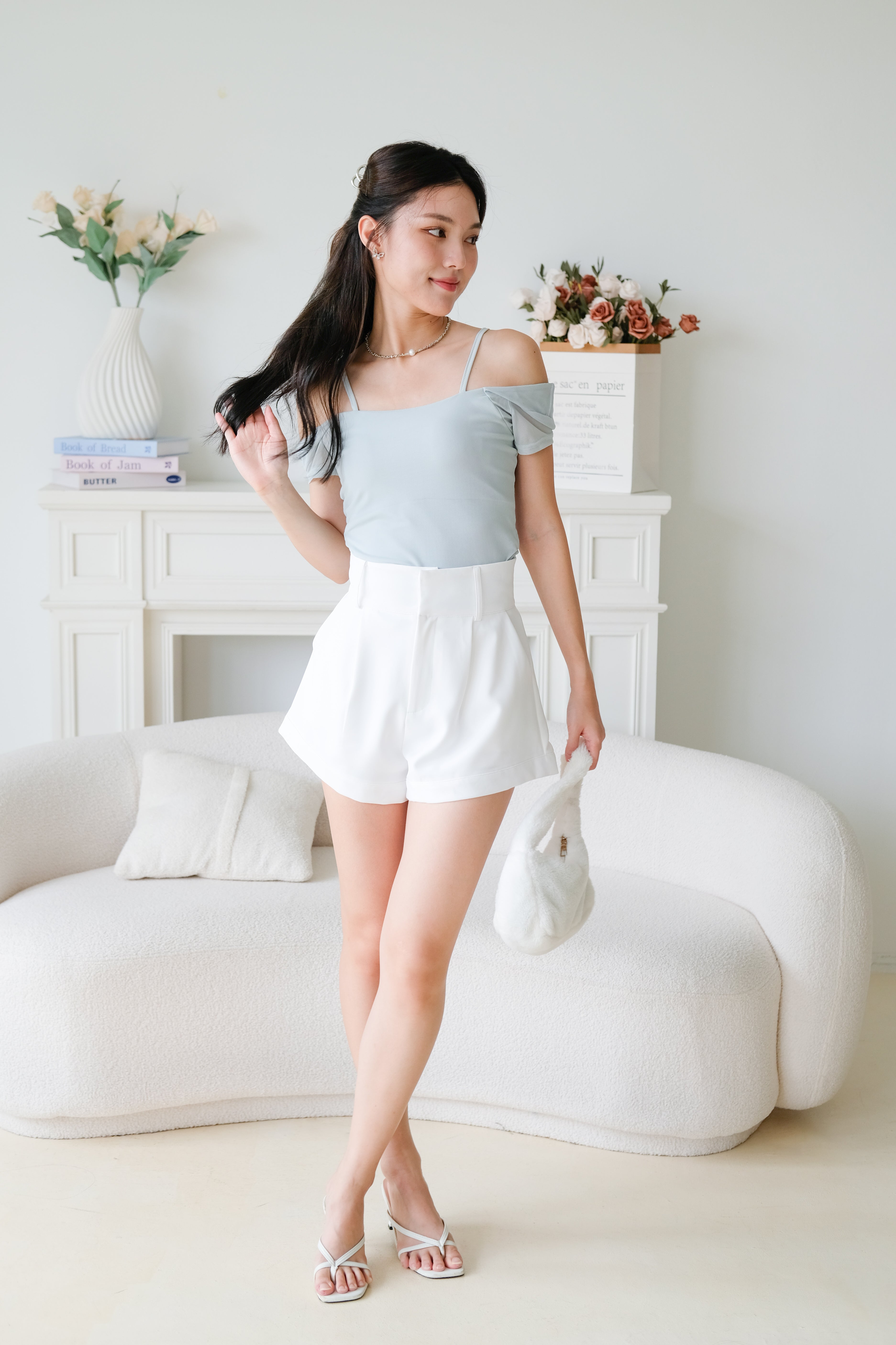 Giana Mesh Stretchy Padded Top (Mint)