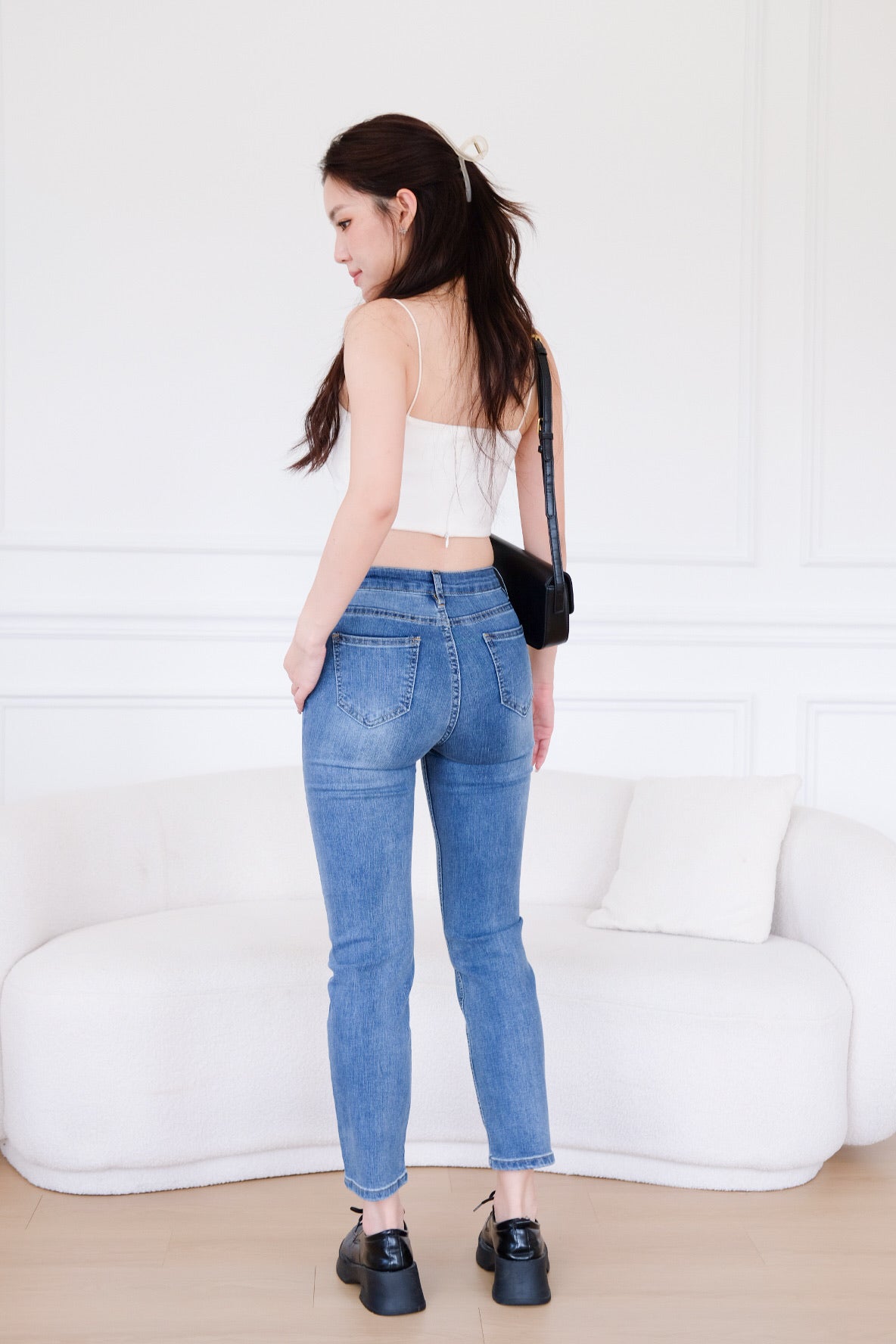 Groundbreaker Slim Fit Straight Leg Denim Jeans (Dark Blue)