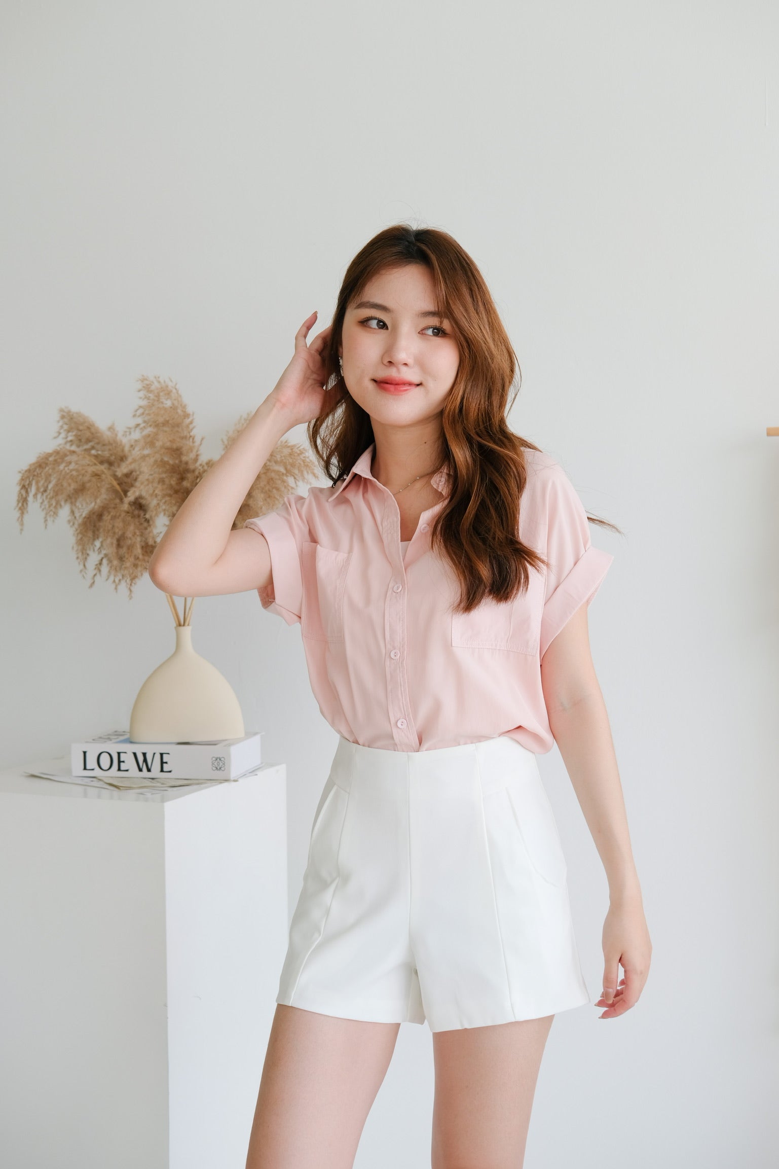 Eunji Korean Blouse (Pink)