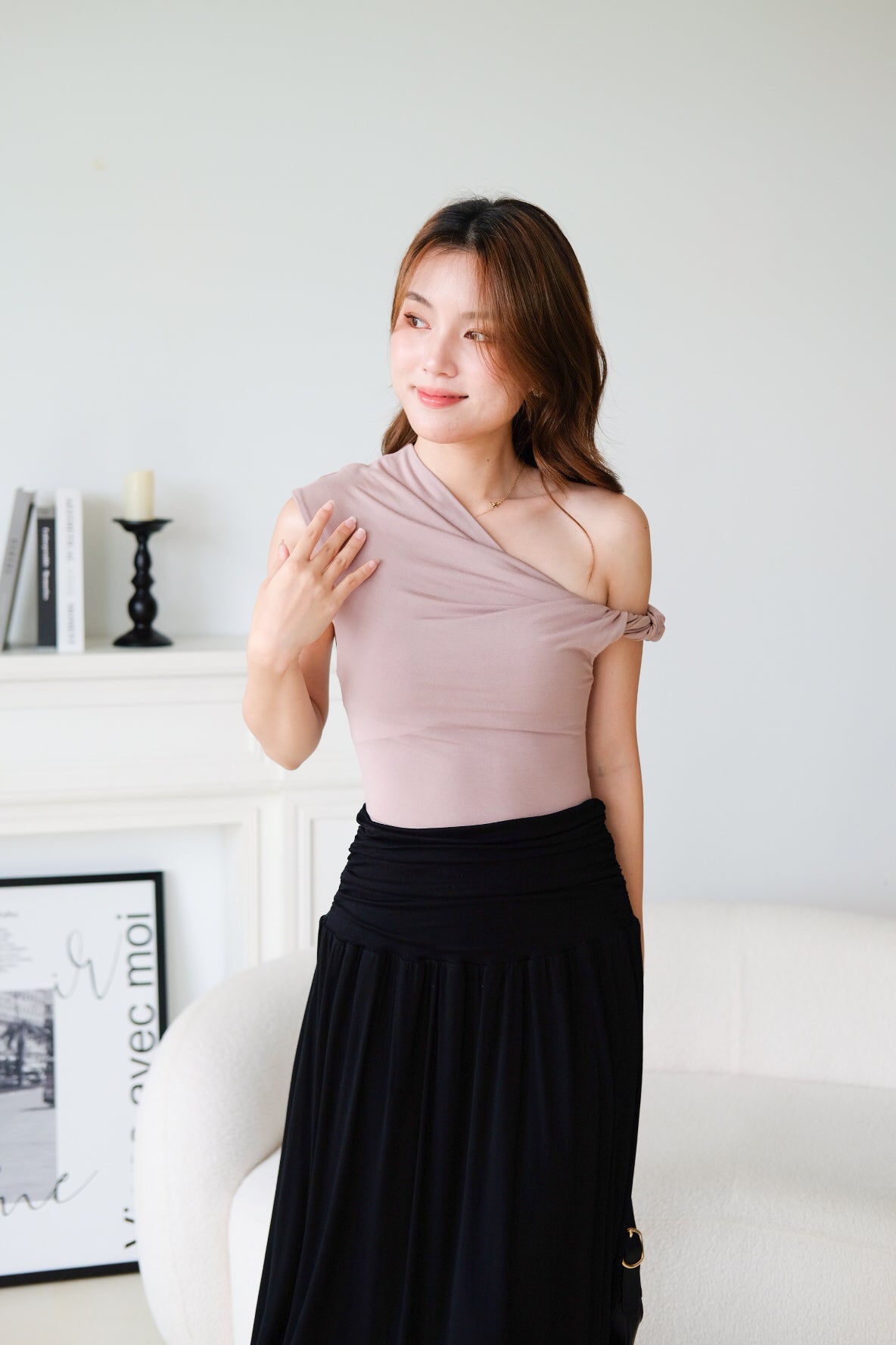 Felice Twist Toga Top (Nude)