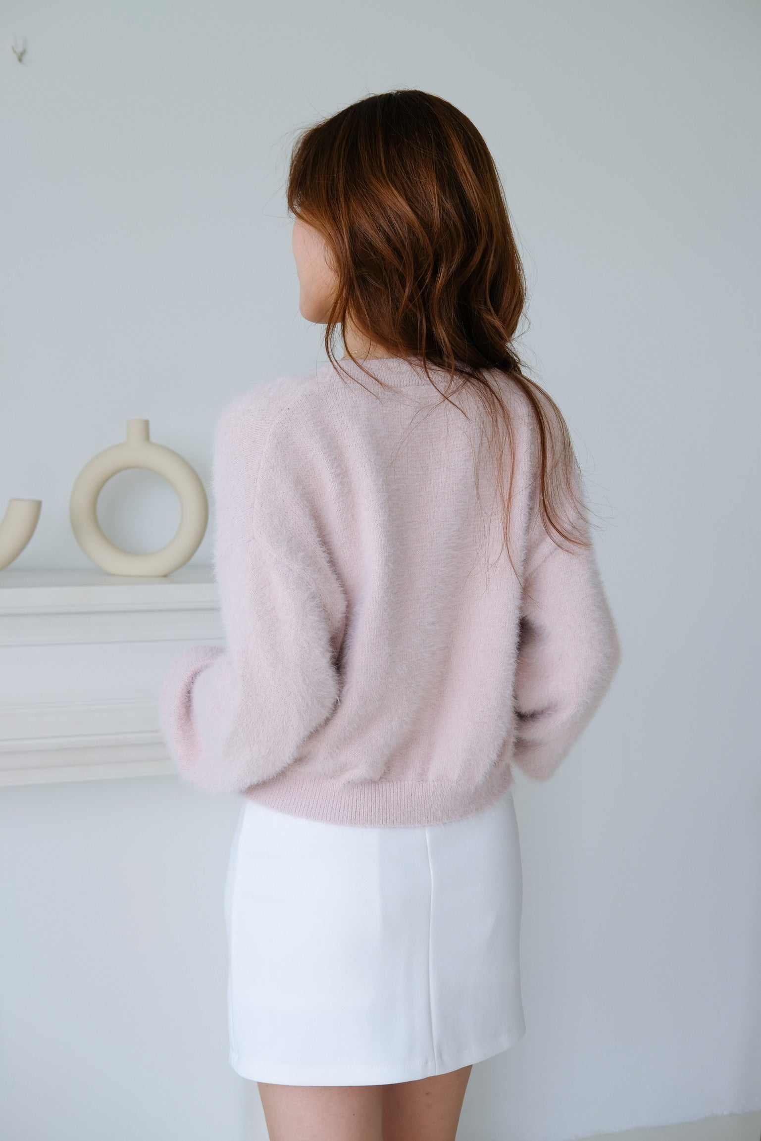 Emely Furry Outerwear (Baby Pink)