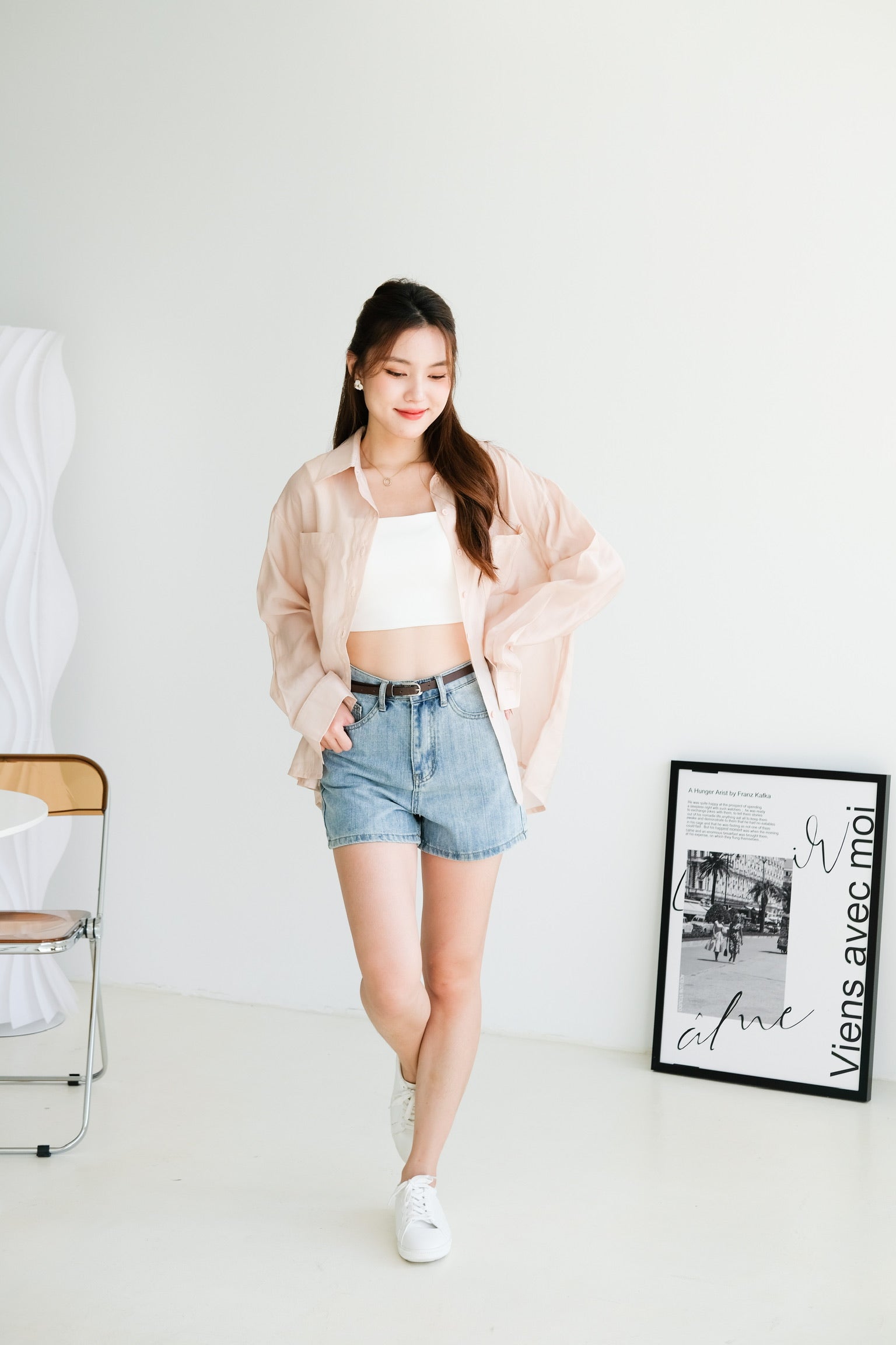 Chester Relaxed Blouse (Dusty Pink)