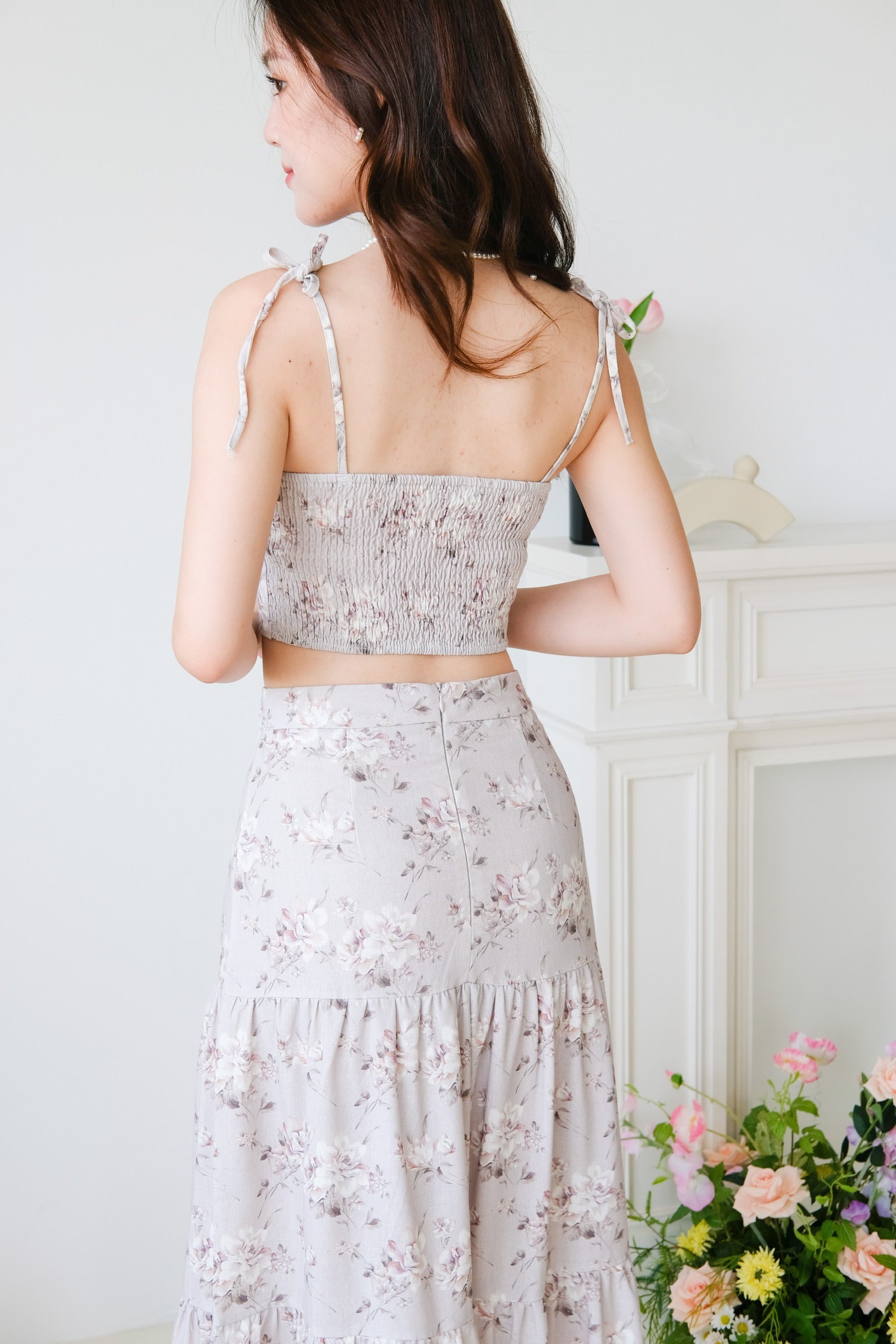 Camilla Floral Maxi Set (Lavender Haze)