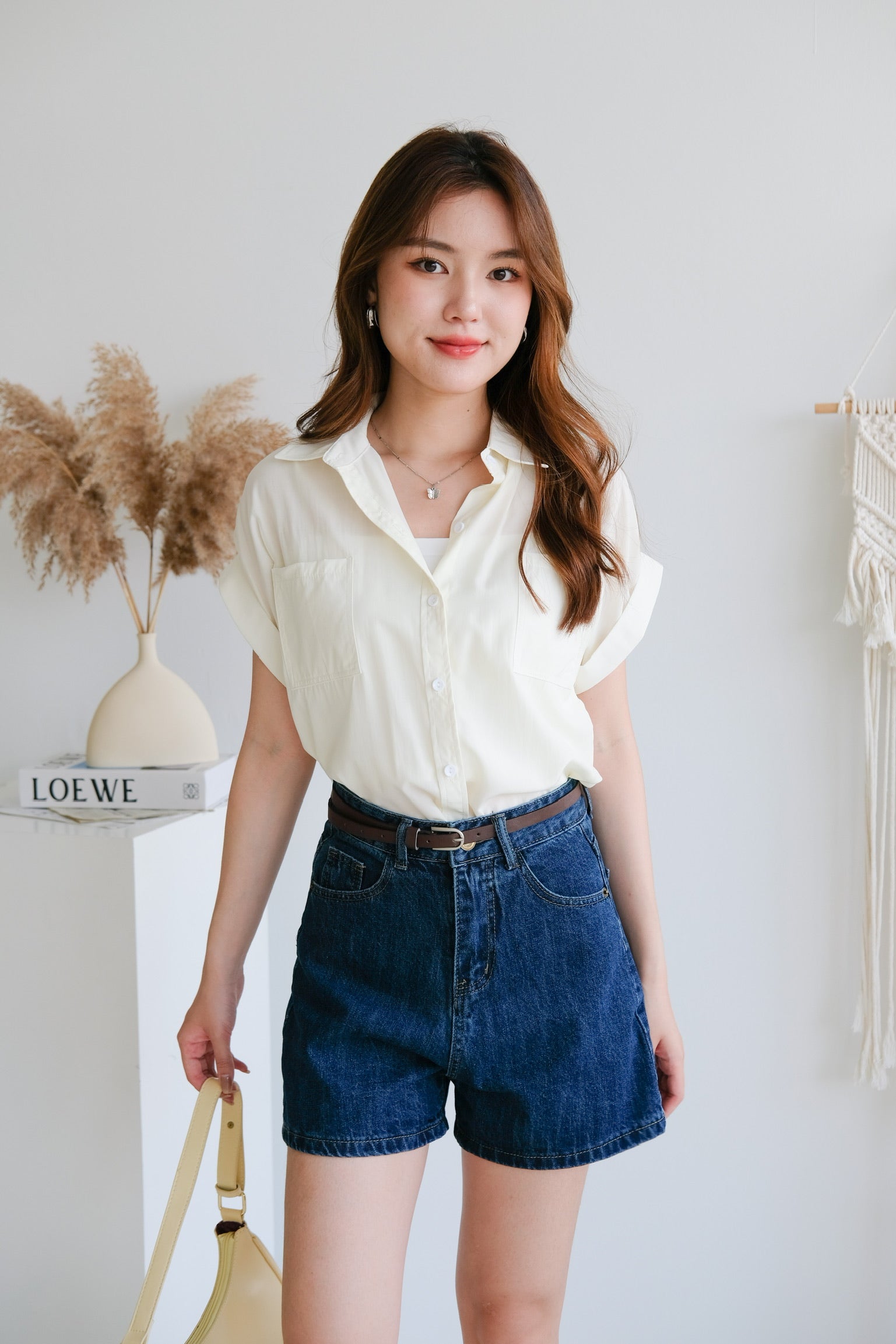 Eunji Korean Blouse (Pale Yellow)