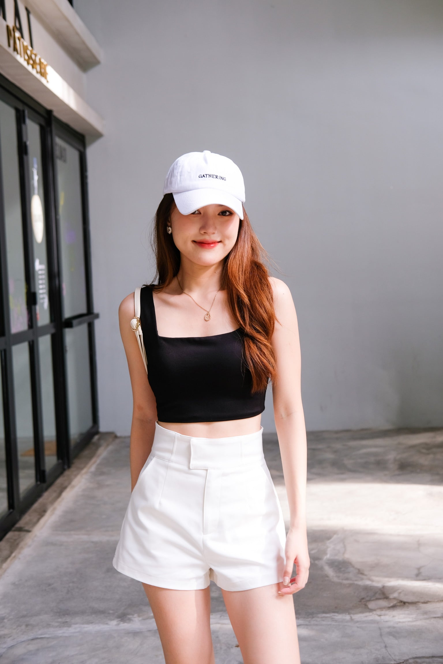 Classic Padded Cami Top (Black)