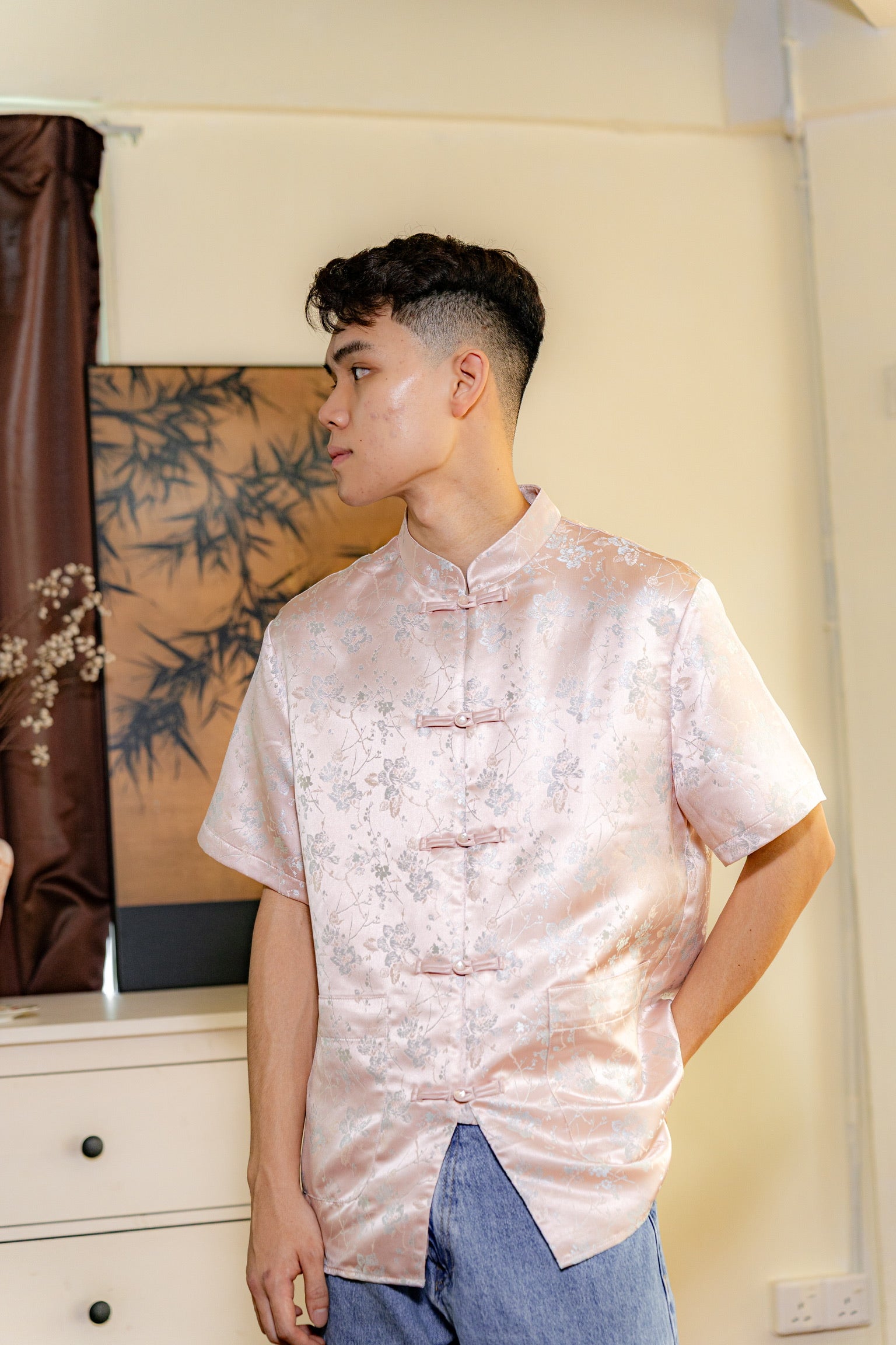 [ETA 15-21 Jan] 花禧团圆 Spring Reunion Oriental Men Samfu (Blossom Pink)