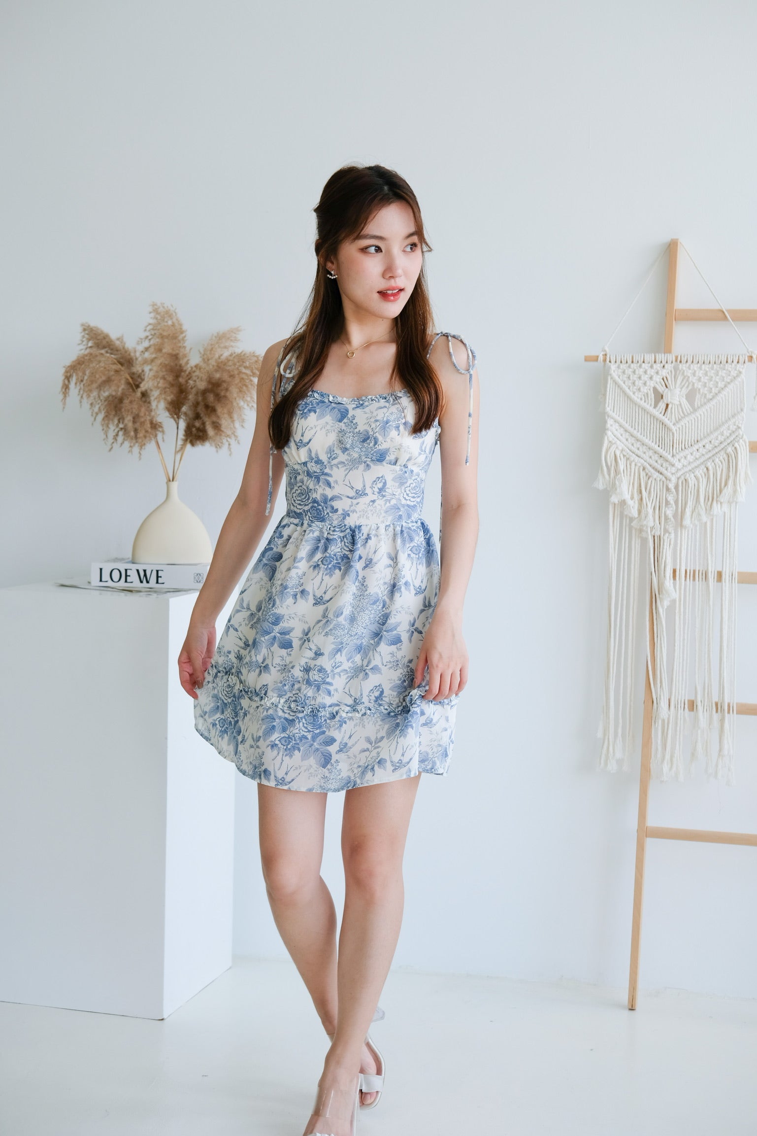 Vezel Flare Dress (Porcelain Blue)