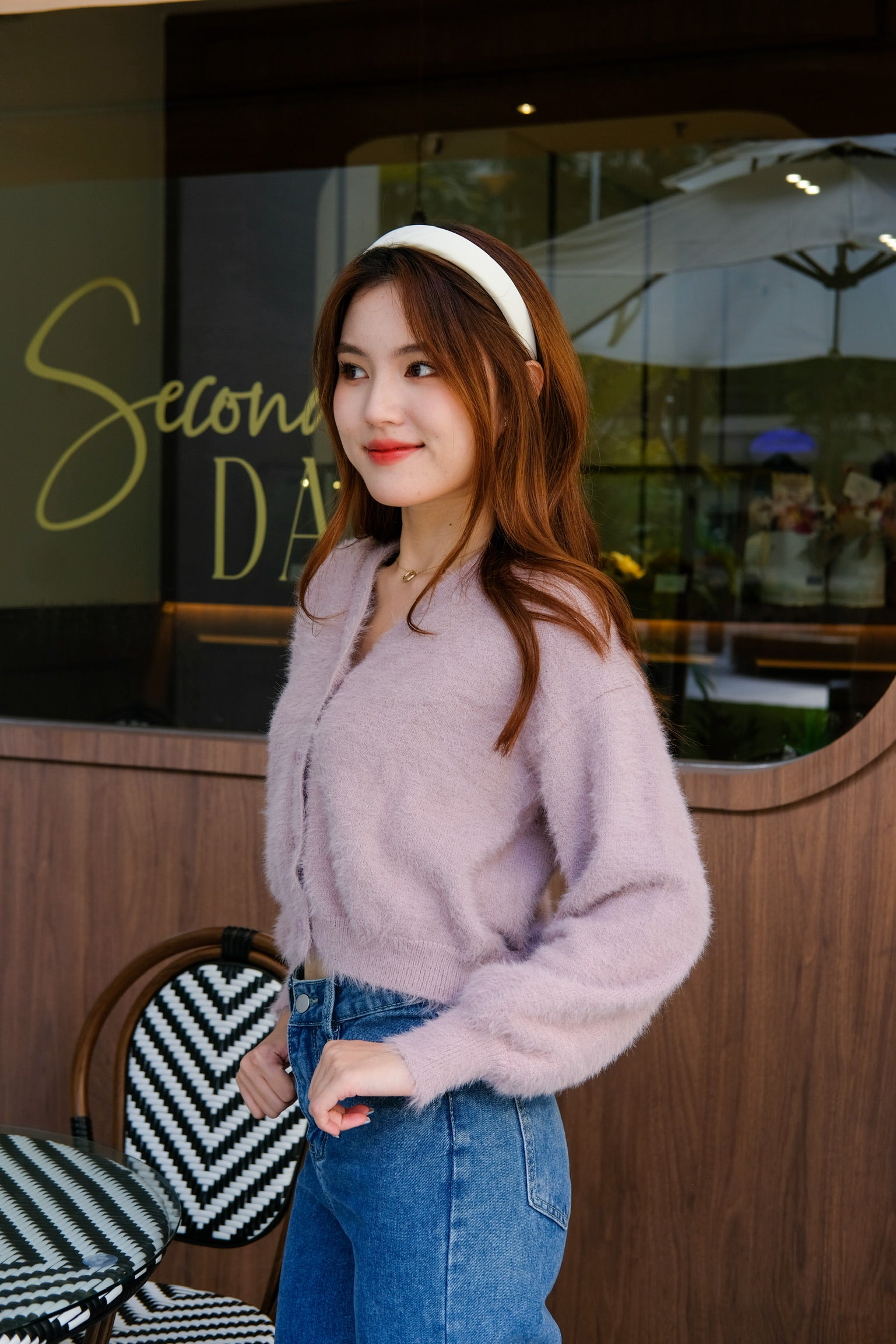 Emely Furry Outerwear (Purple)