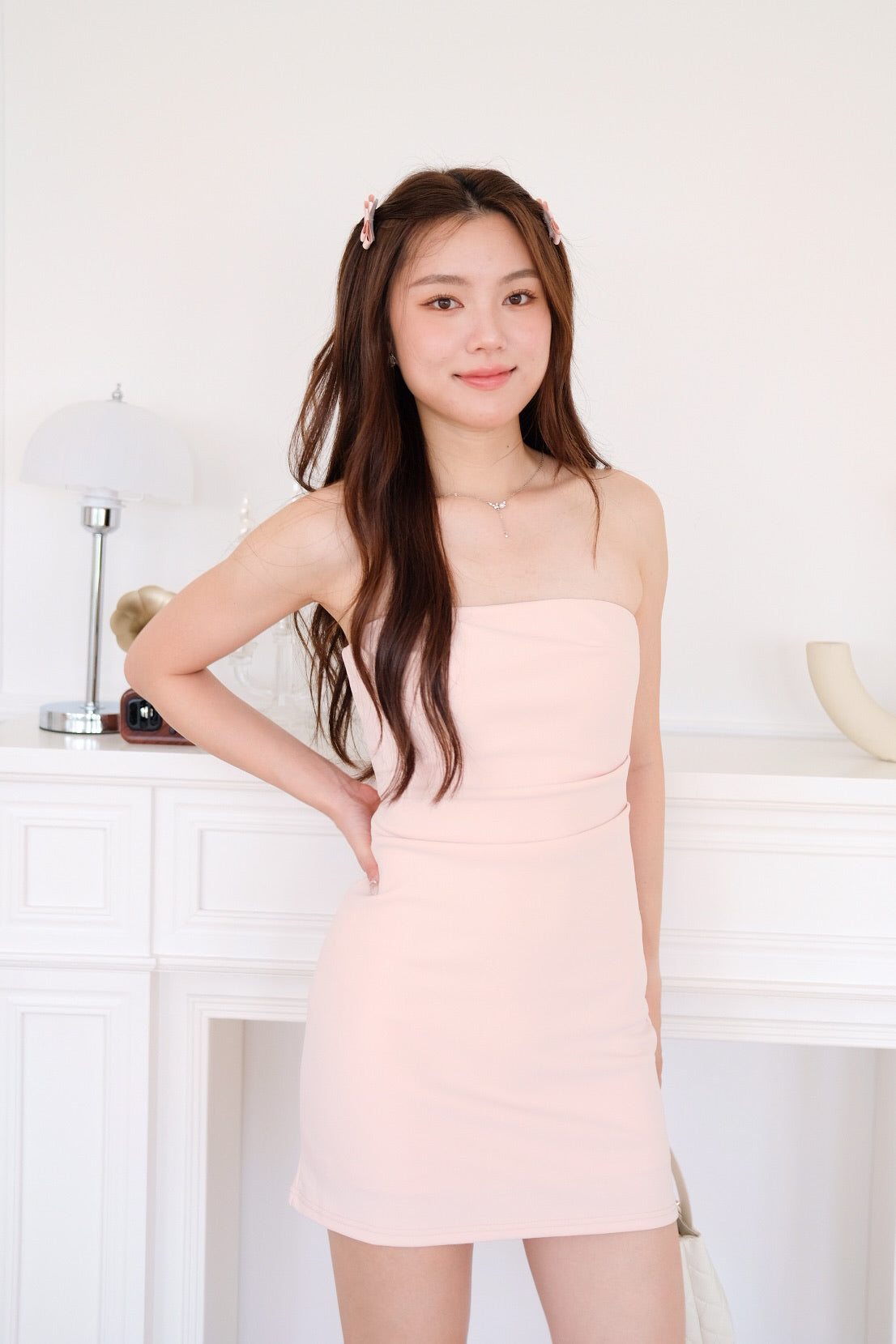 Celine Tube Mini Dress (Baby Pink) [ETA 12 Sept]