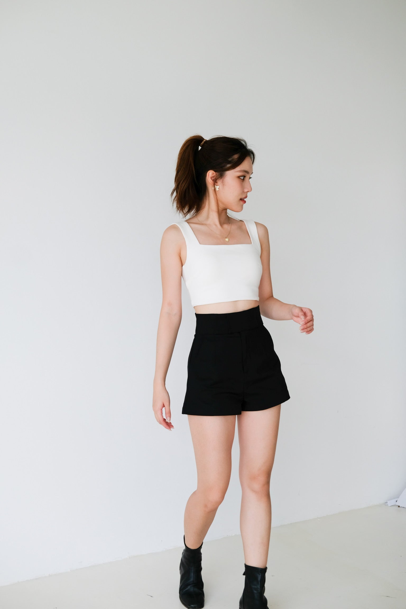 Classic Padded Cami Top (White)