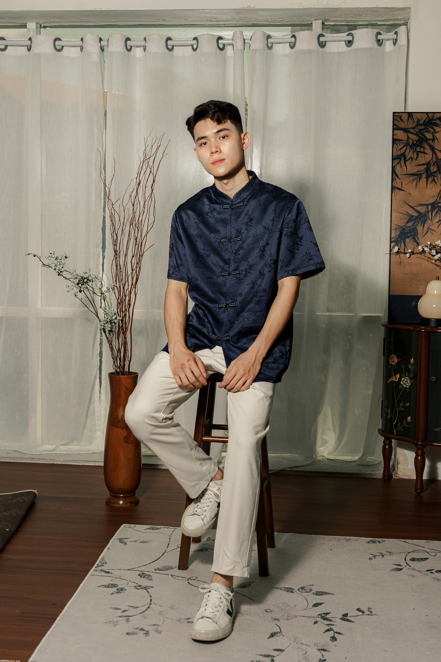 [ETA 26-31 Jan] 墨雨云间 Moonmist Men Samfu (Navy Blue)