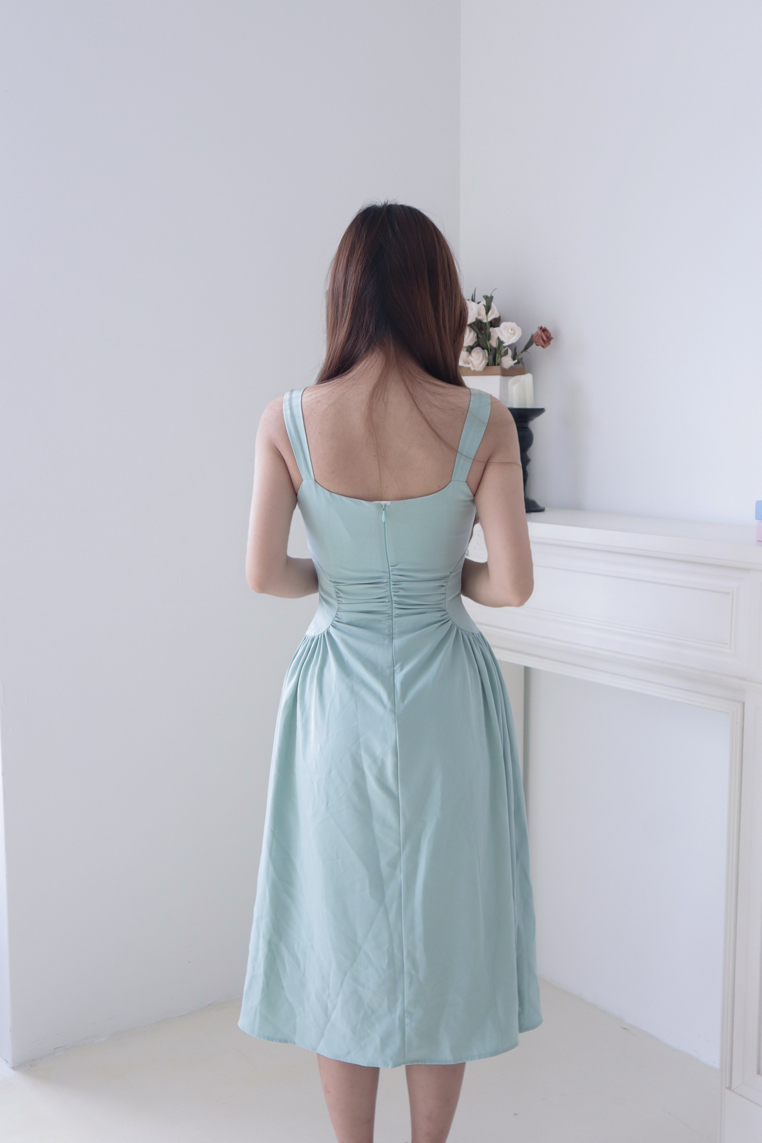 Mint Green Strap Maxi Dress