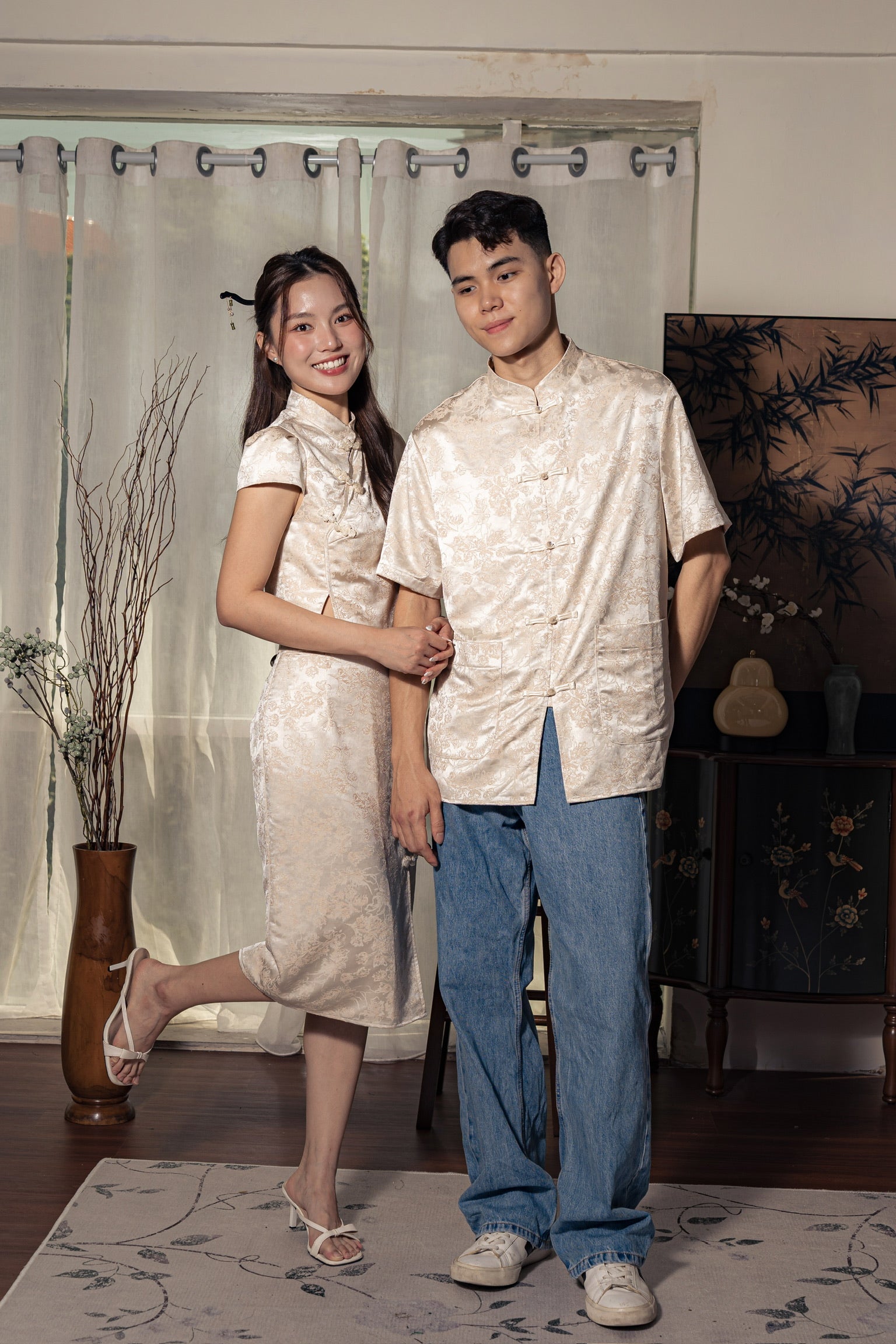 [ETA 26-31 Jan] 冰清玉洁 Jade Midi Slit Skirt (Beige Cream)