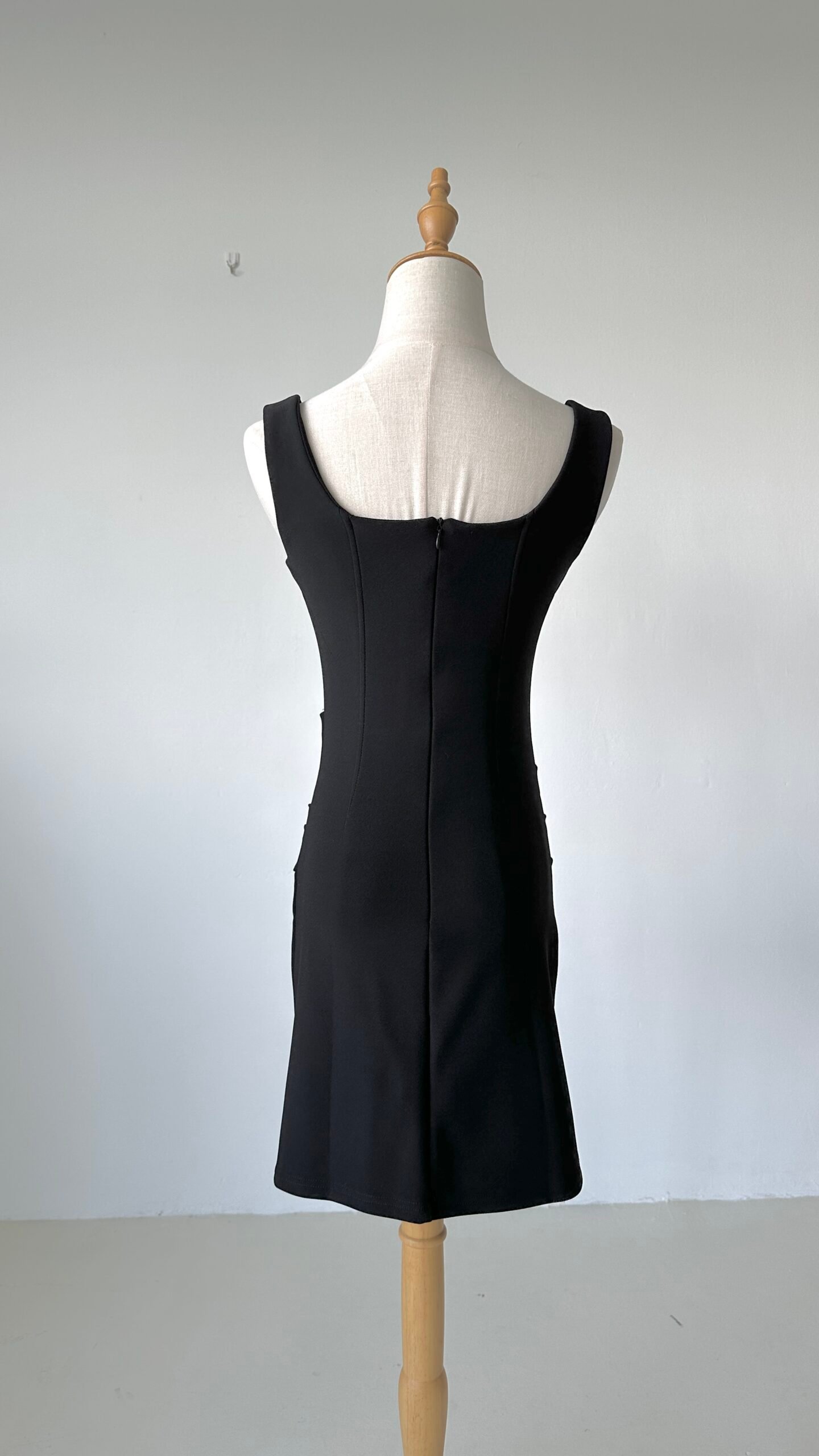 [SALE] Black Corset Ruched Sleeveless Dress - HERA LABEL